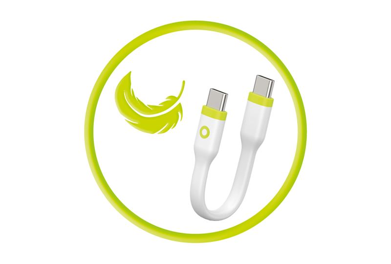 Mobile Origin kompakt USB-C - USB-C kábel - fehér