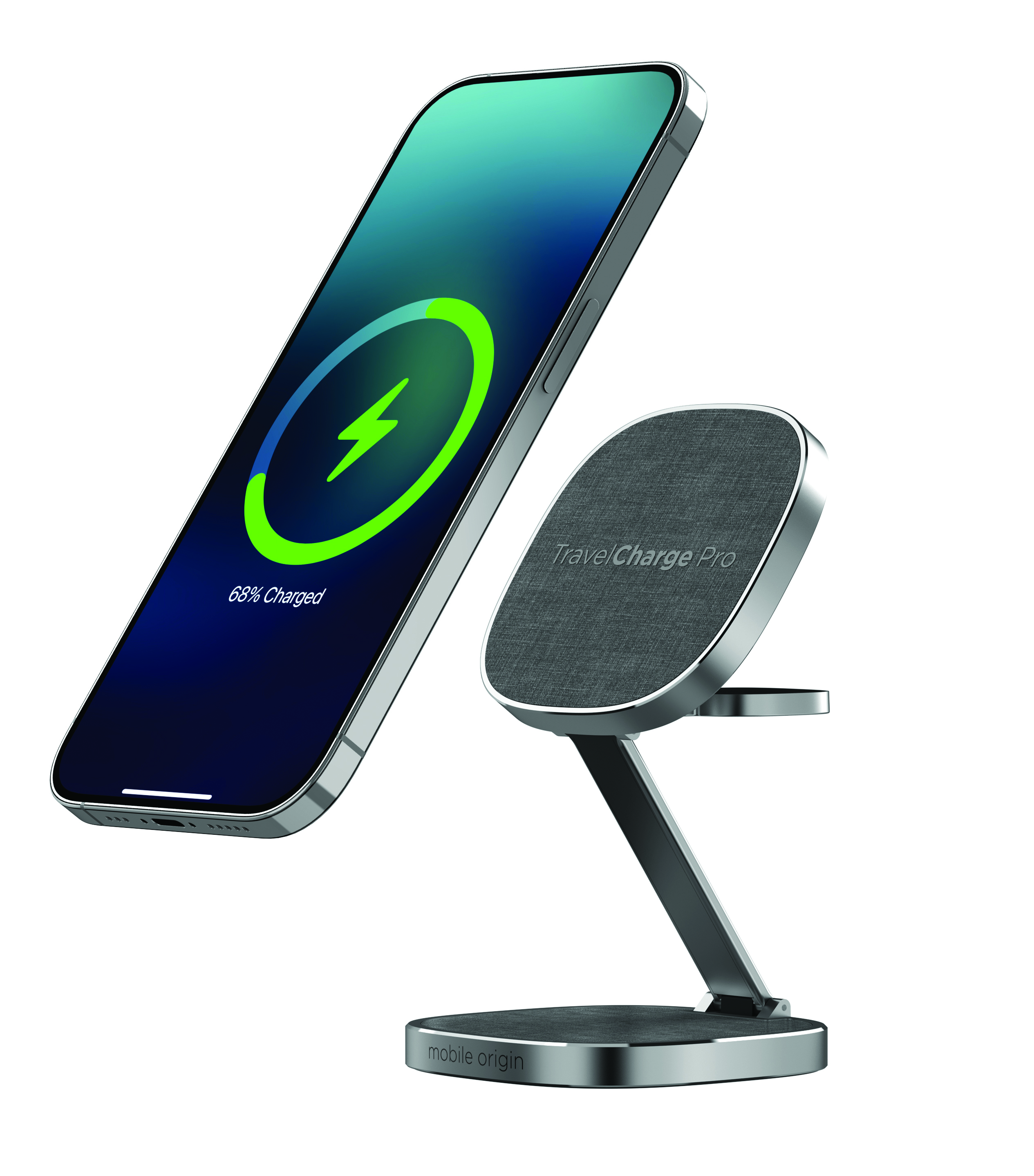 Mobile Origin TravelCharge Pro vezeték nélküli töltő - szürke