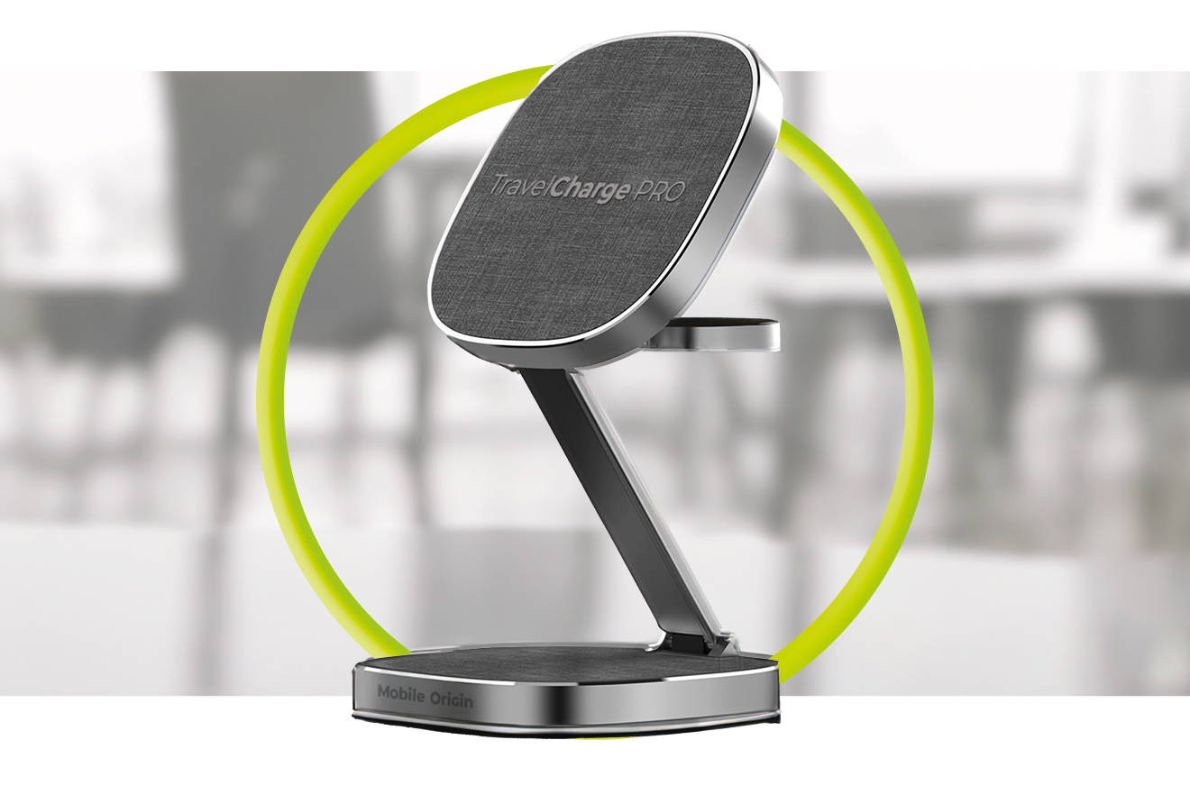 Mobile Origin TravelCharge Pro vezeték nélküli töltő - szürke