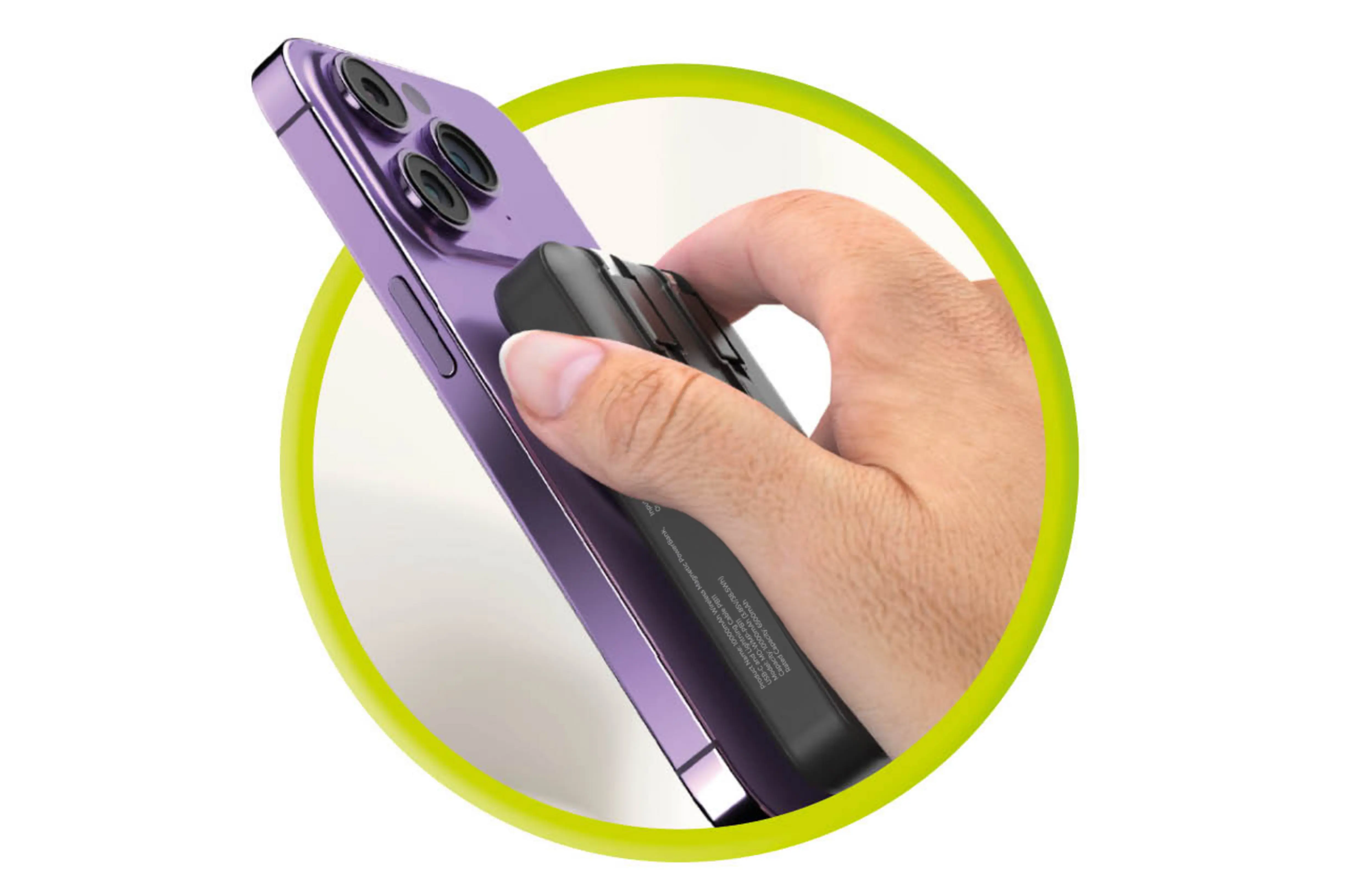 Mobile Origin 10 000mAh mágneses powerbank USB-C és Lightning kábellel