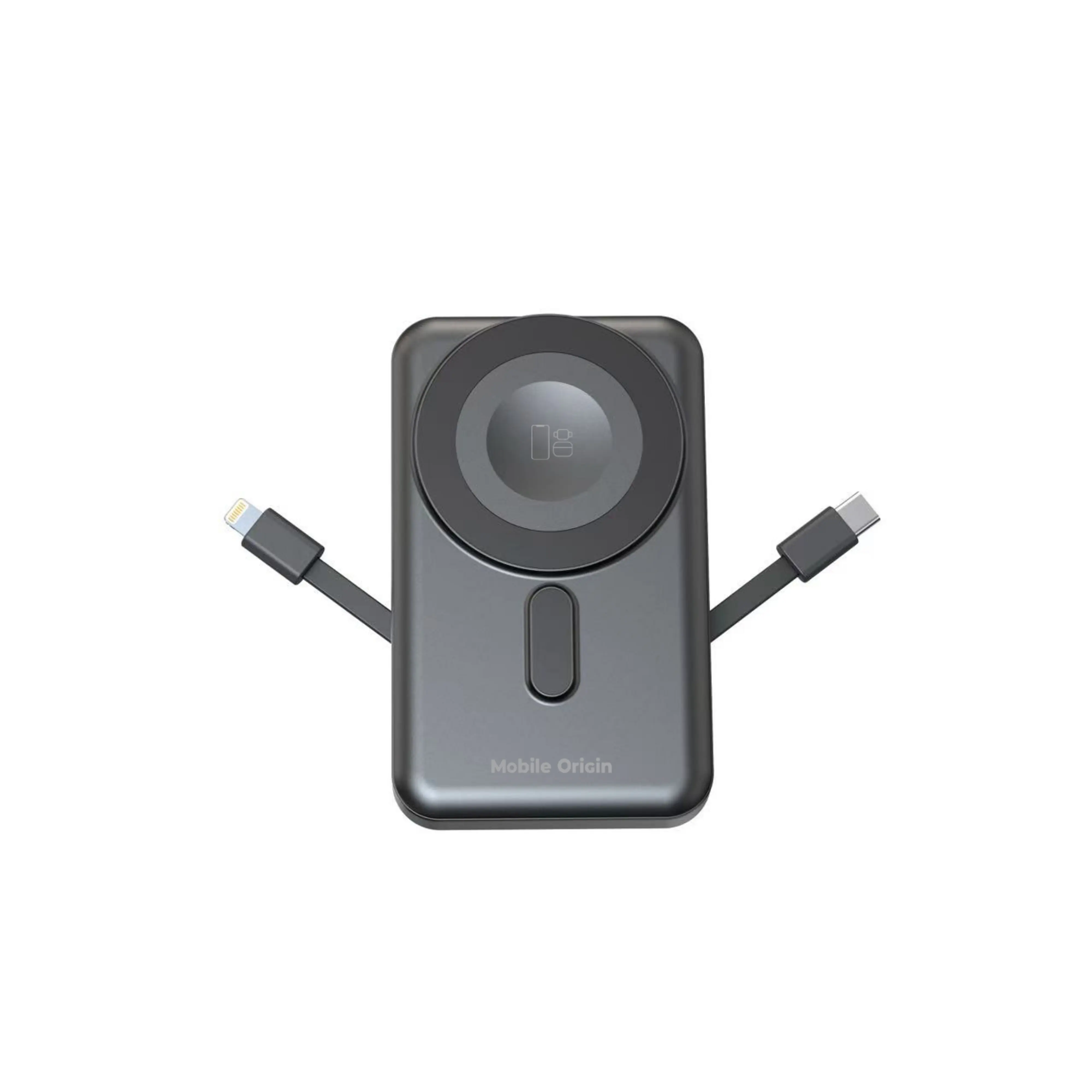 Mobile Origin 10 000mAh mágneses powerbank USB-C és Lightning kábellel
