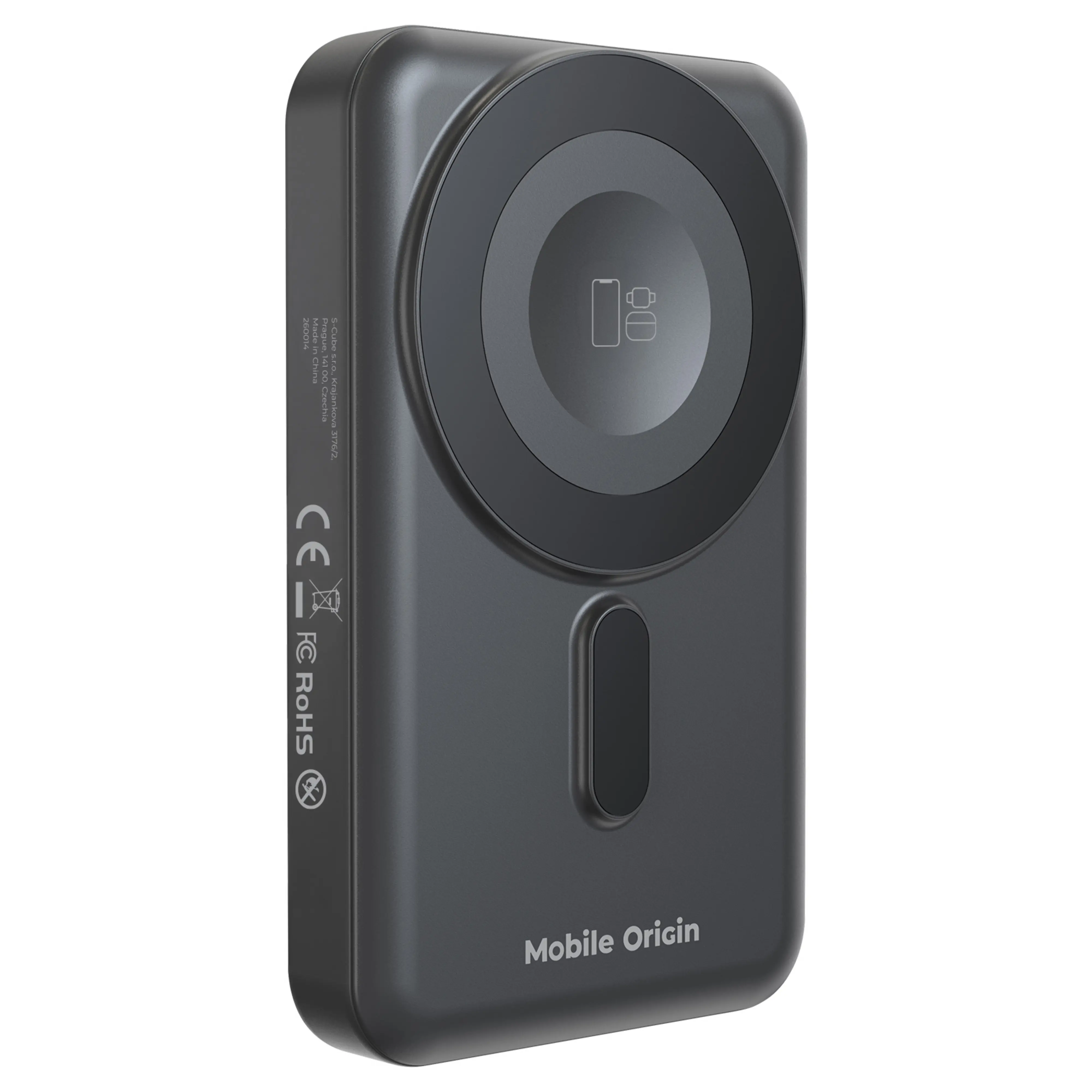 Mobile Origin 10 000mAh mágneses powerbank USB-C és Lightning kábellel