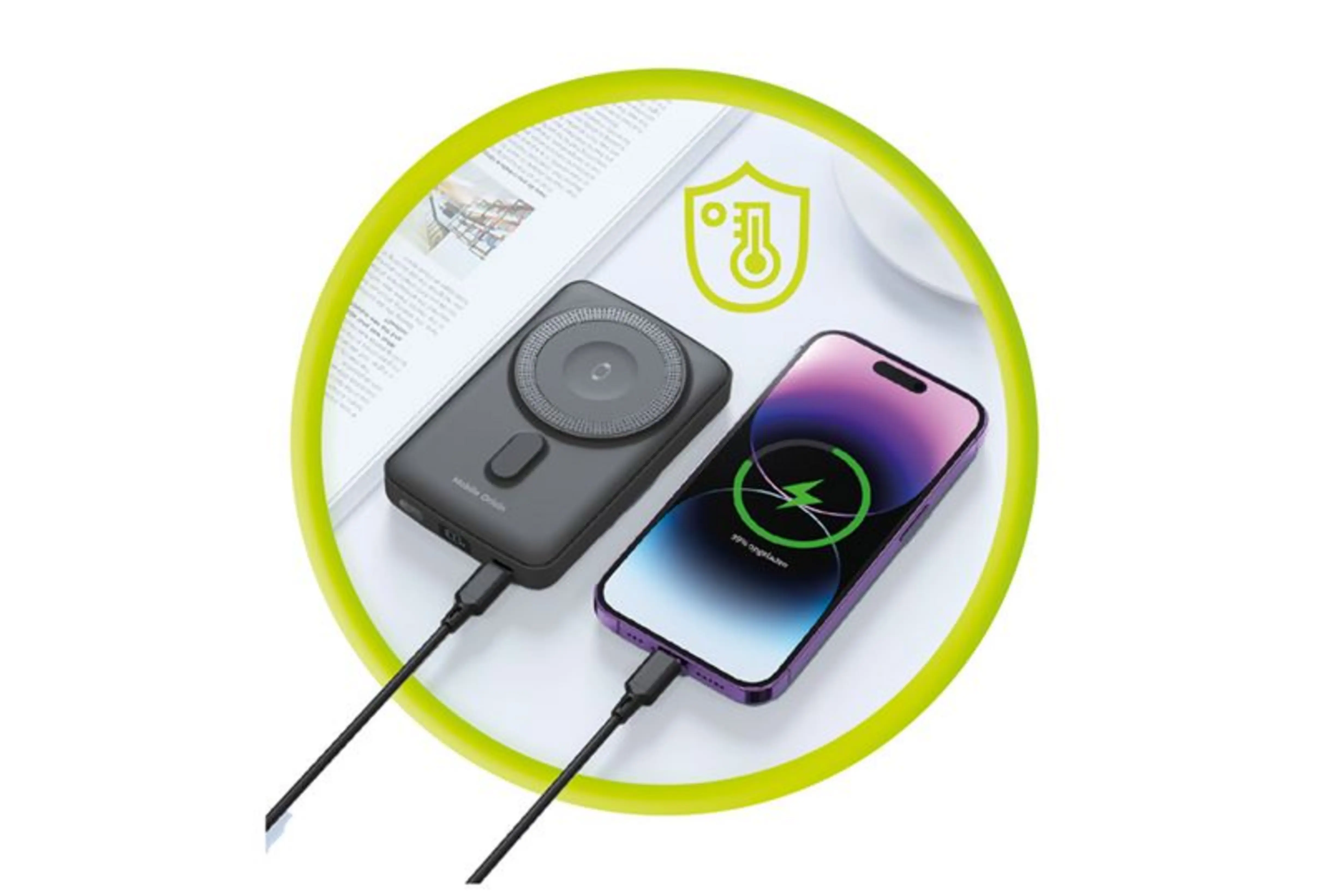 Mobile Origin 10 000mAh mágneses powerbank