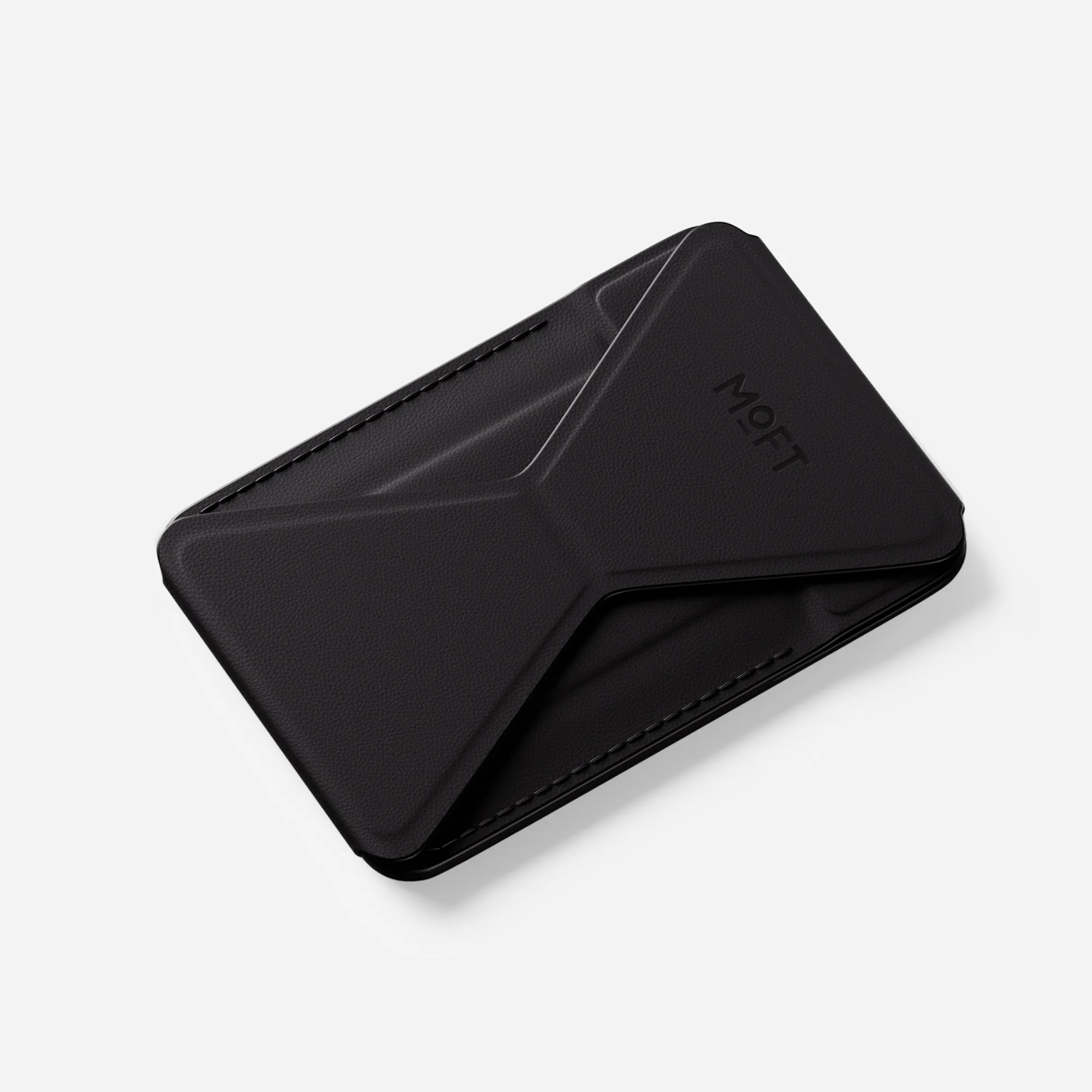 MOFT Snap-on Phone Stand & Wallet AERA (3 cards) - Jet Black