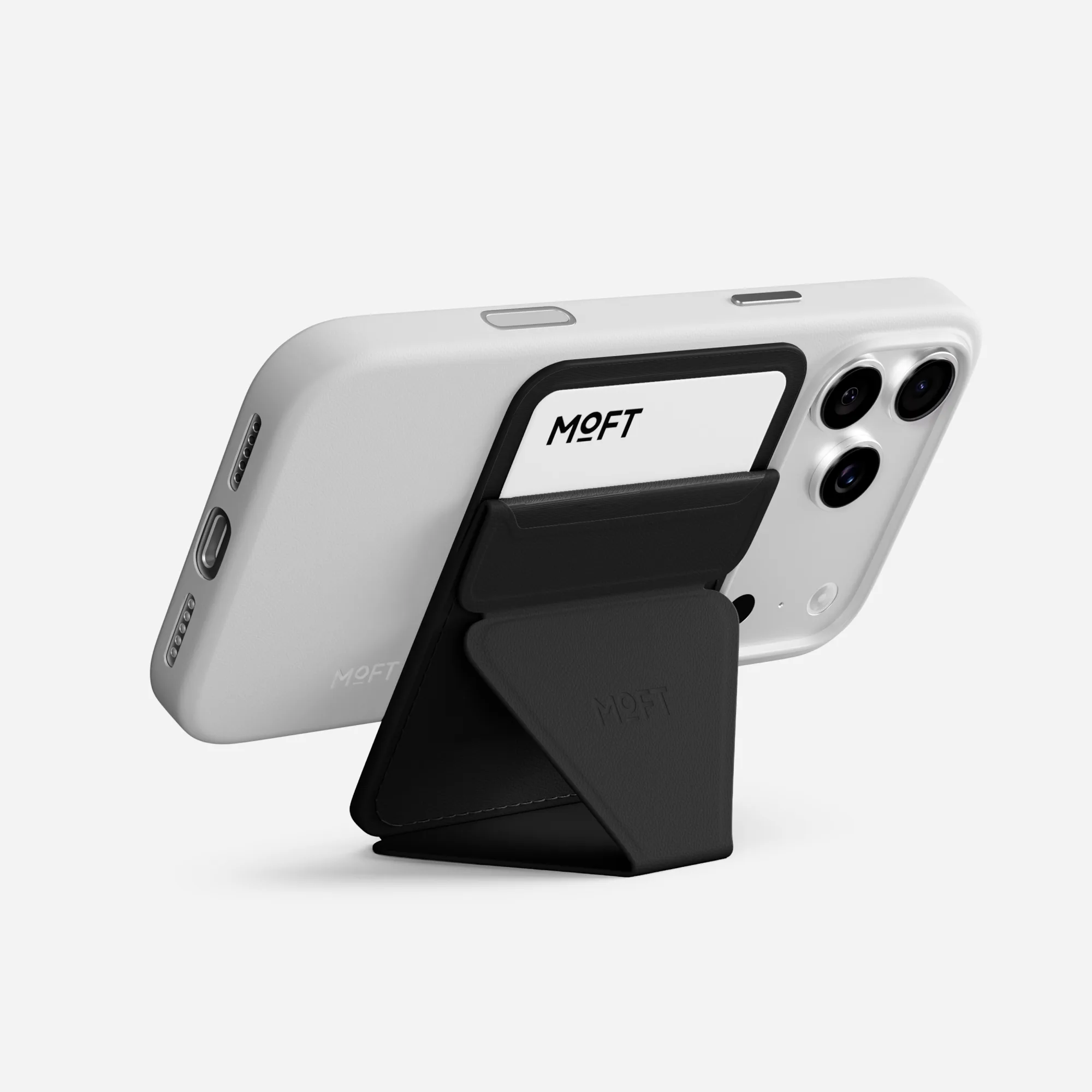 MOFT Trackable Wallet Stand (2 cards) - Jet Black