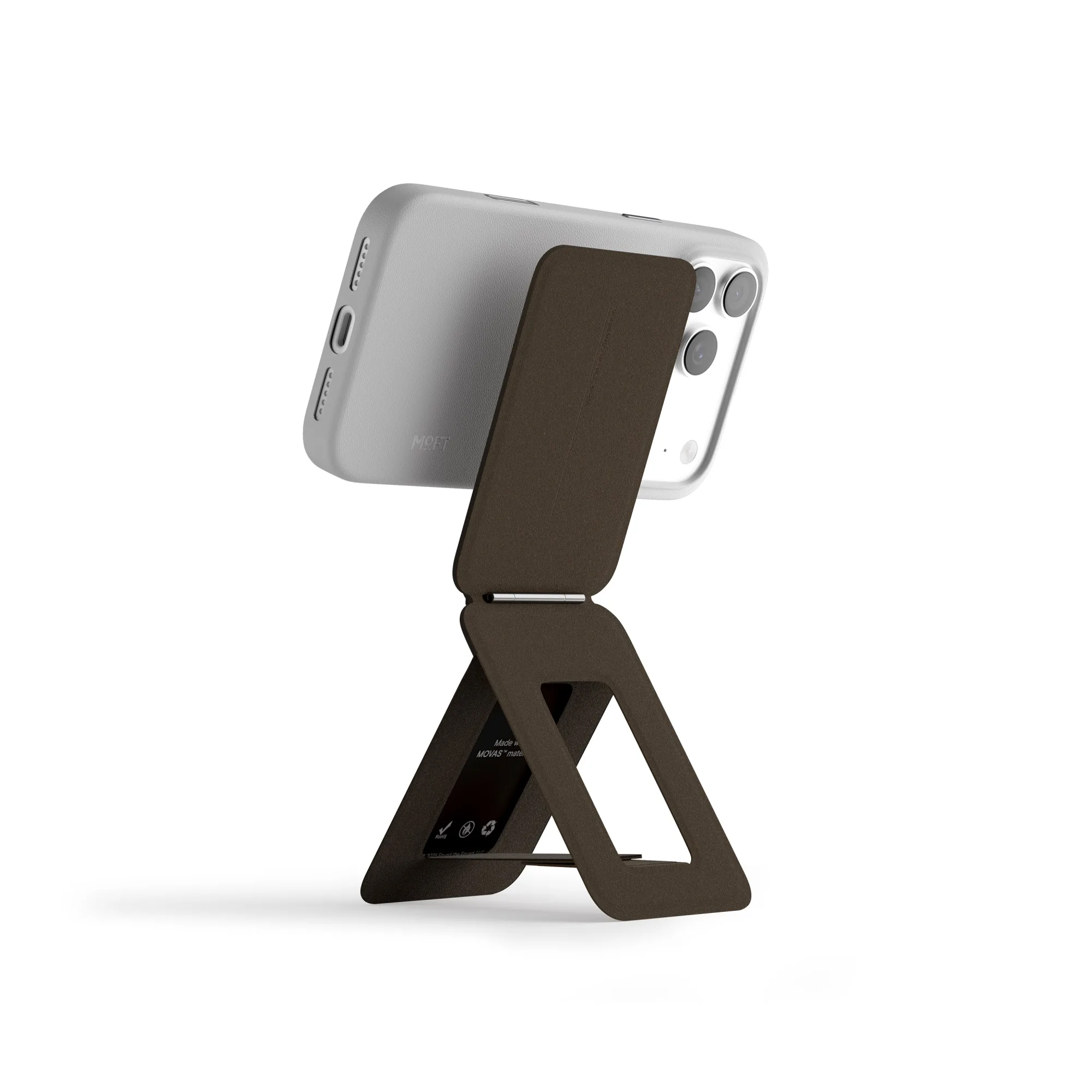 MOFT Snap Invisible Bio-Leather Phone Tripod - Coffee