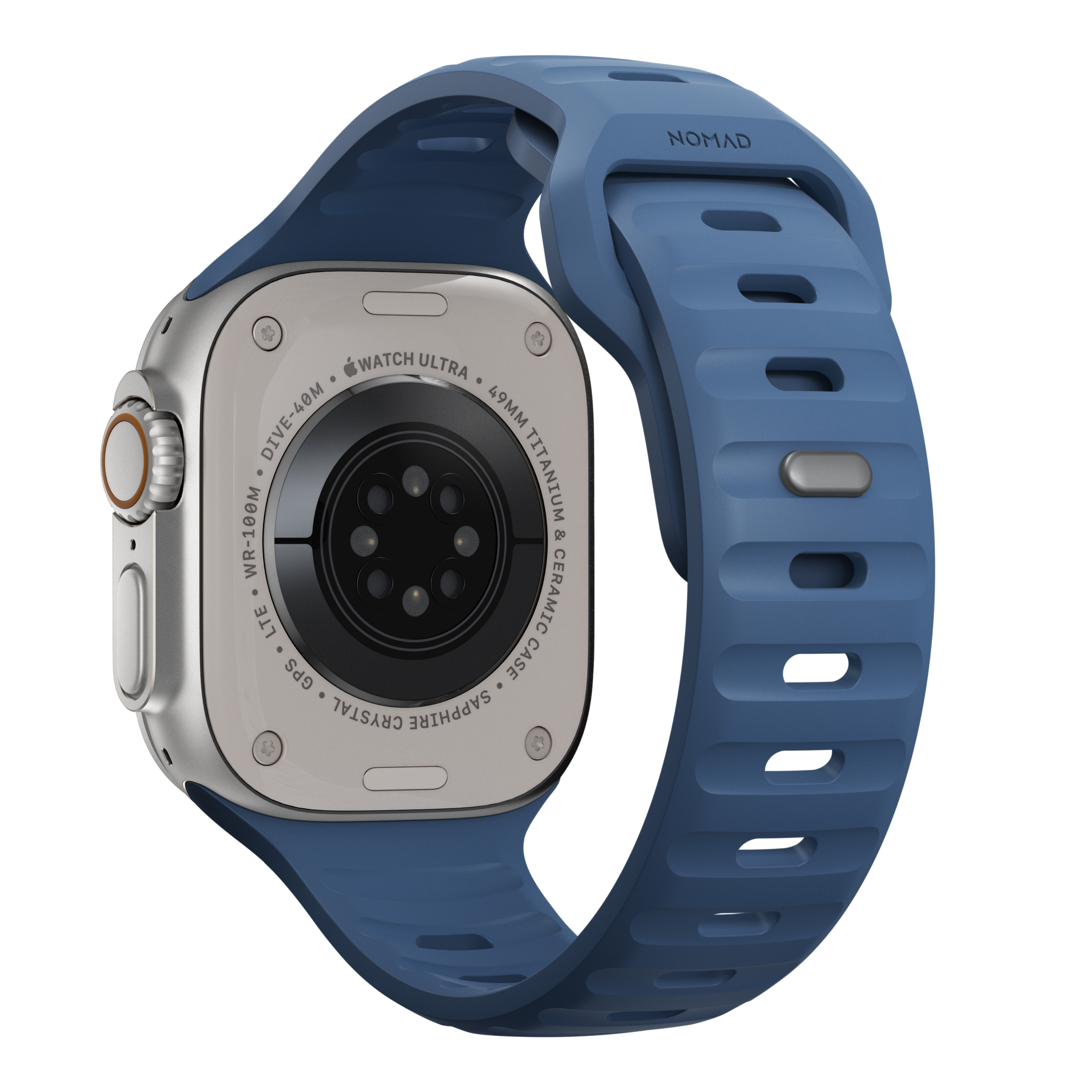 NOMAD Apple Watch 44/45/46/49mm sportszíj - tengerészkék