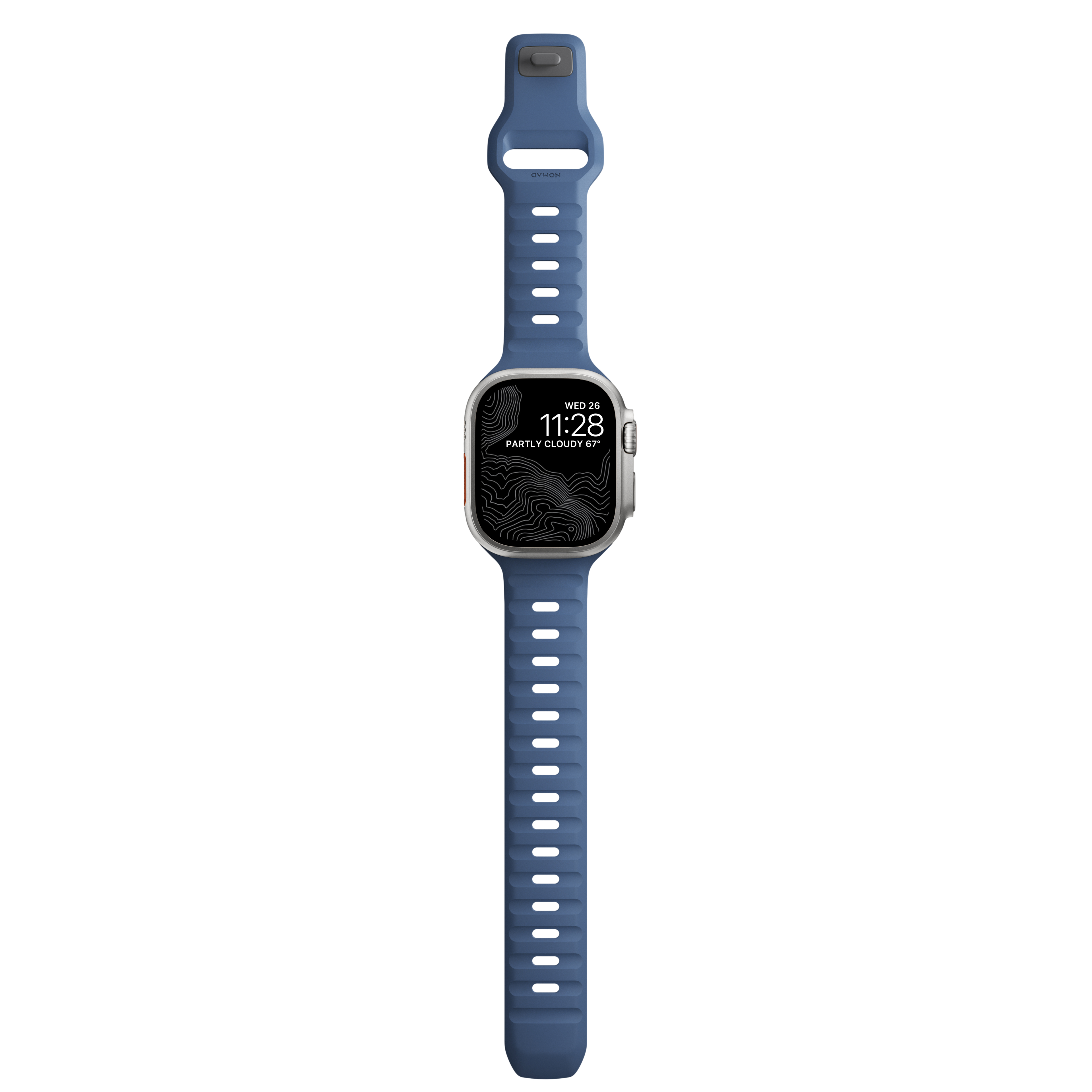 NOMAD Apple Watch 44/45/46/49mm sportszíj - tengerészkék