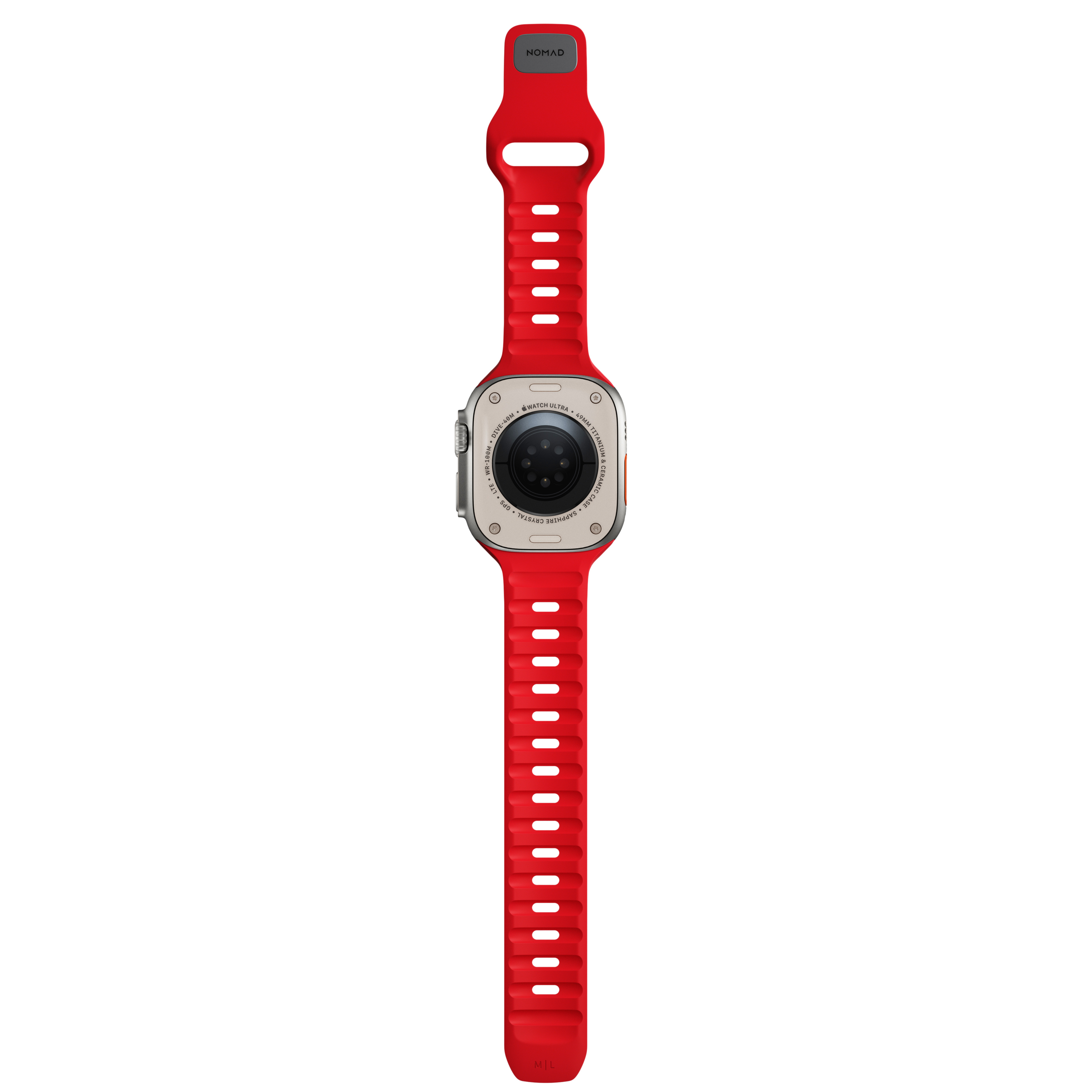 NOMAD Apple Watch 42/44/45/49mm sportszíj - piros