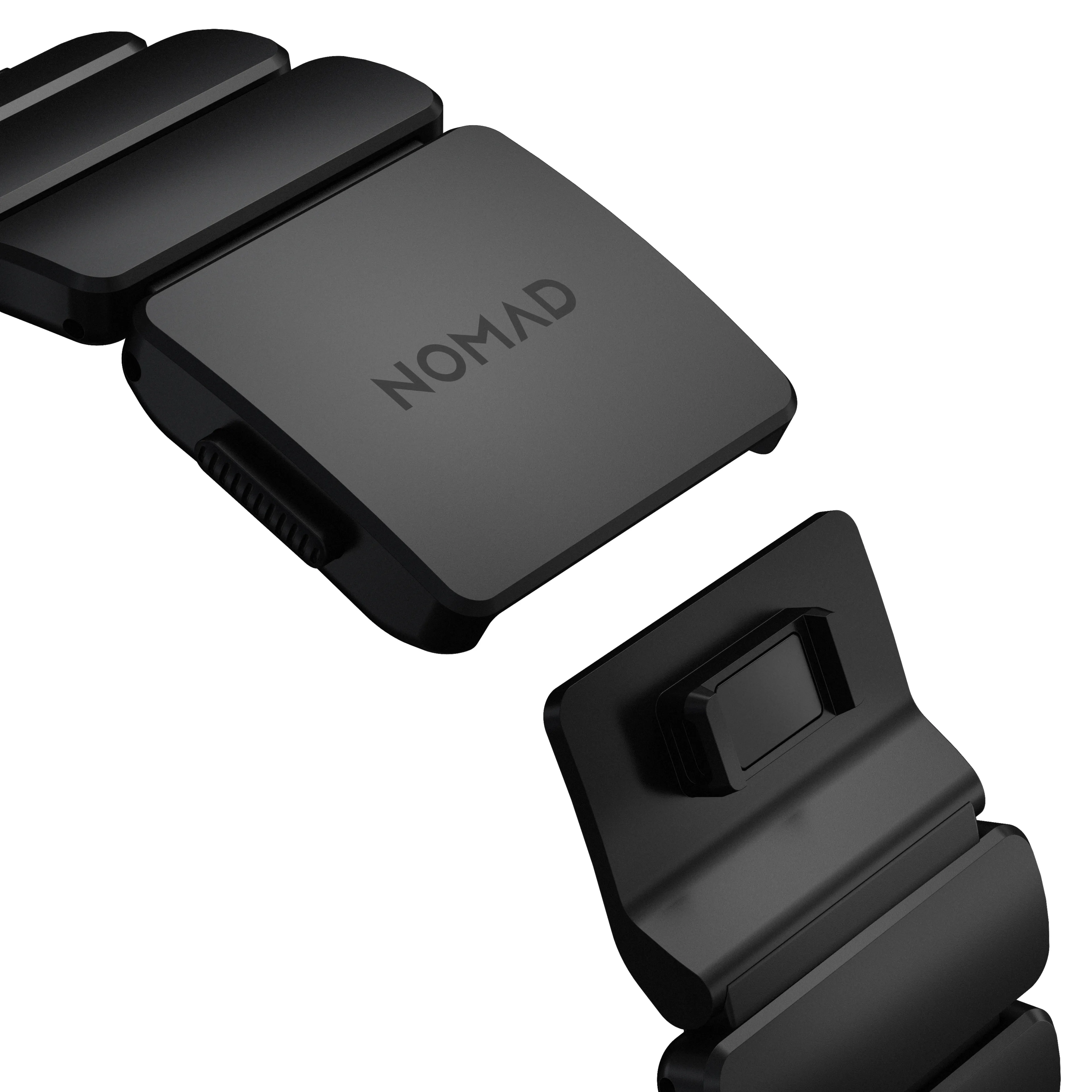 NOMAD Stratos Apple Watch 44/45/46/49mm-es titán szíj - fekete