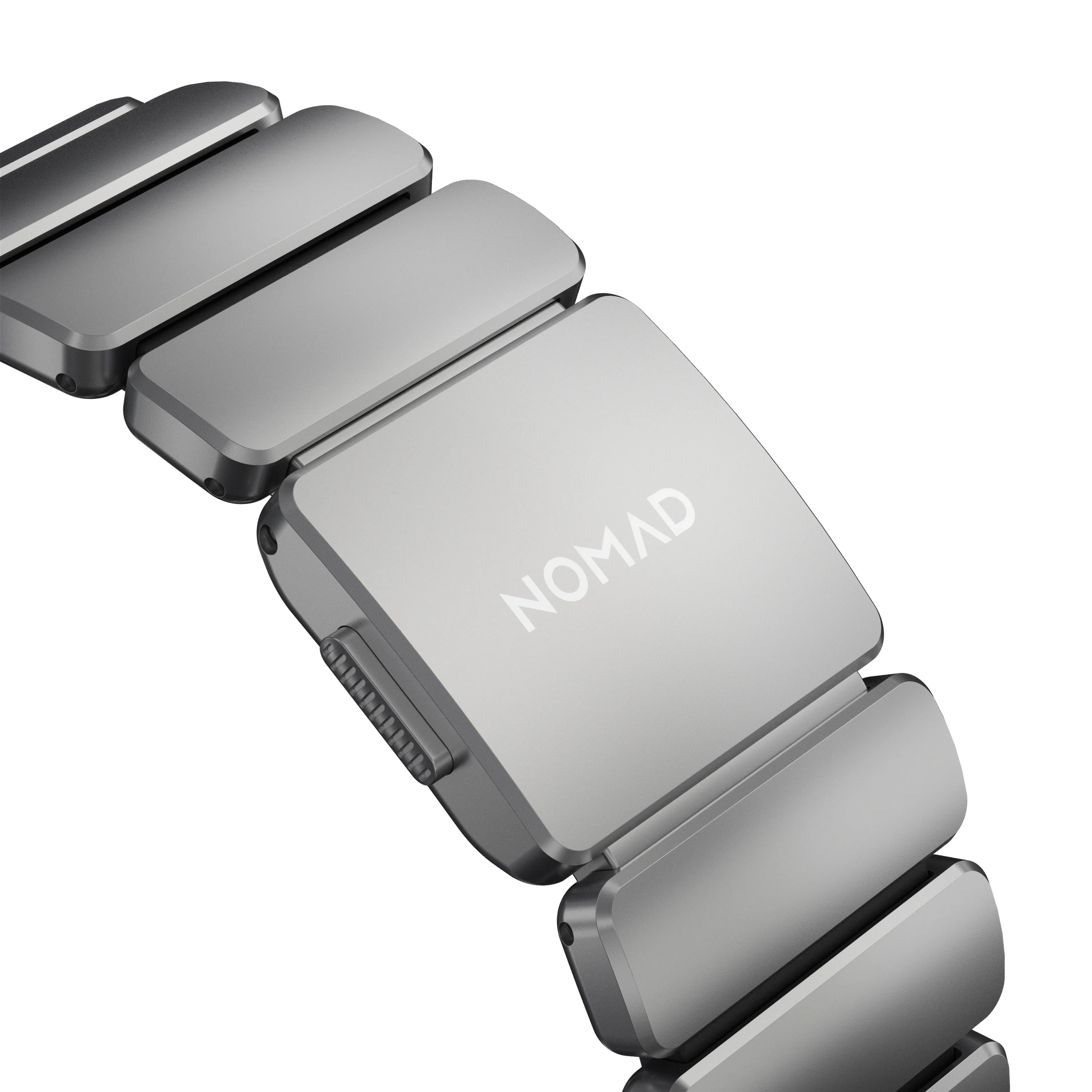 NOMAD Stratos Apple Watch 44/45/46/49mm-es titán szíj - natúr titán