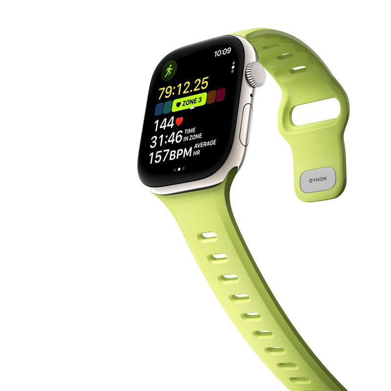 NOMAD Tempo Band Apple Watch 44/45/46/49mm - limezöld