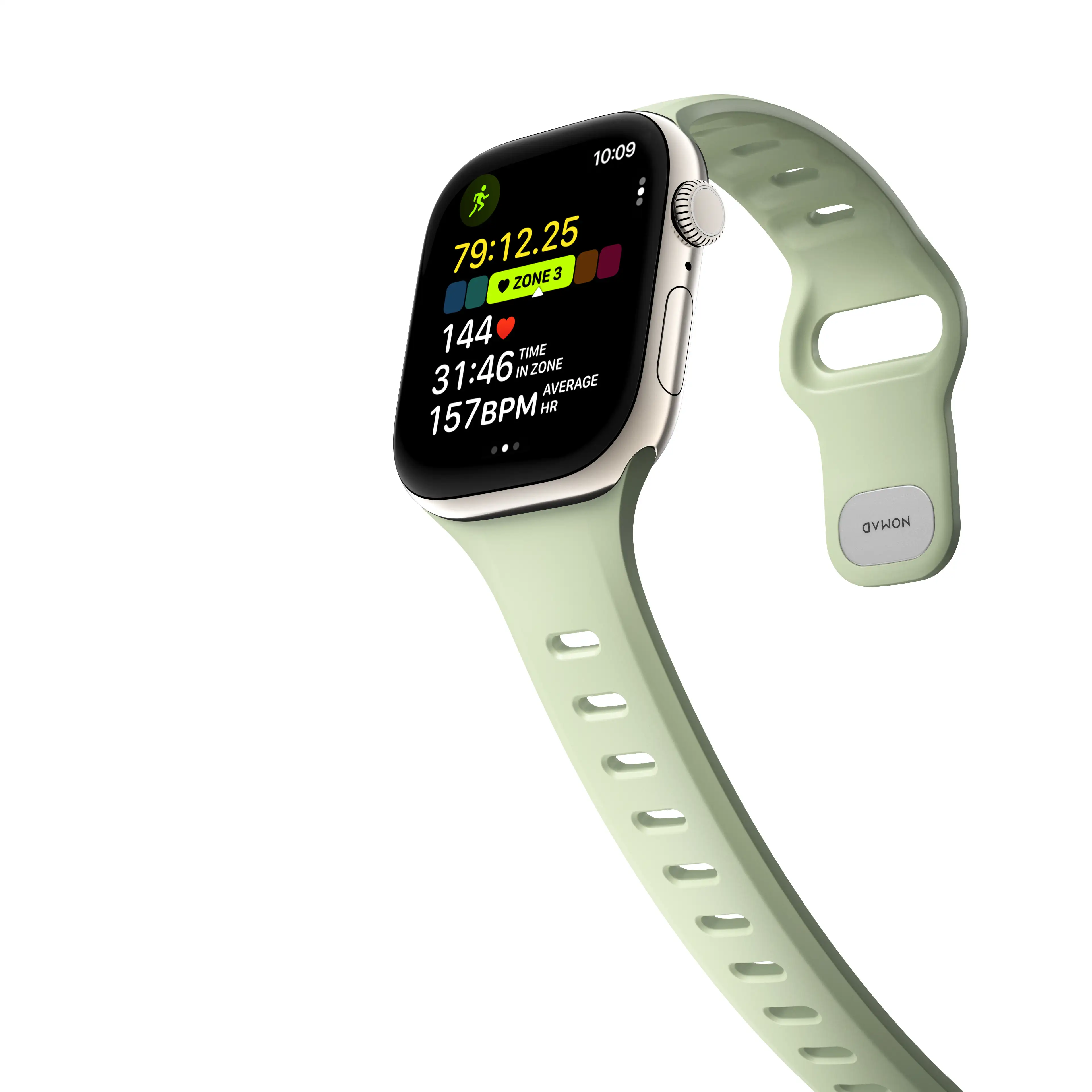 NOMAD Tempo Band Apple Watch 38/40/41/42mm - zsályazöld