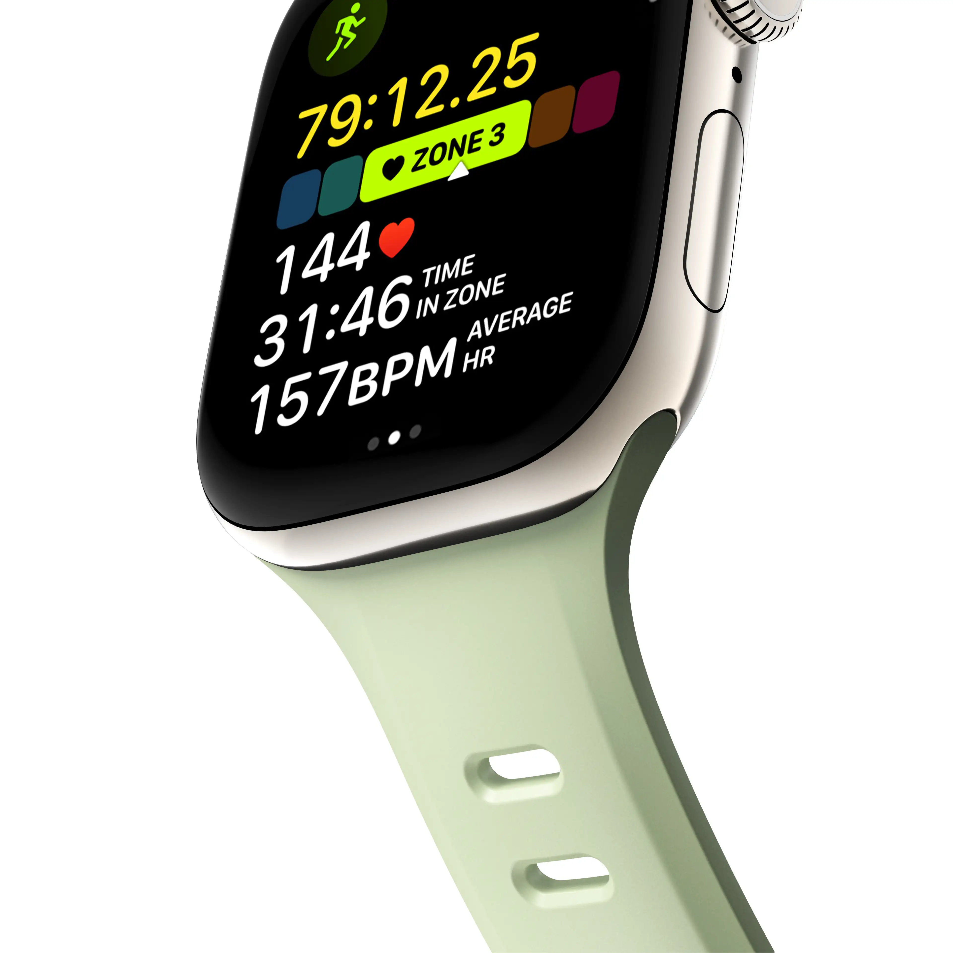NOMAD Tempo Band Apple Watch 44/45/46/49mm - zsályazöld
