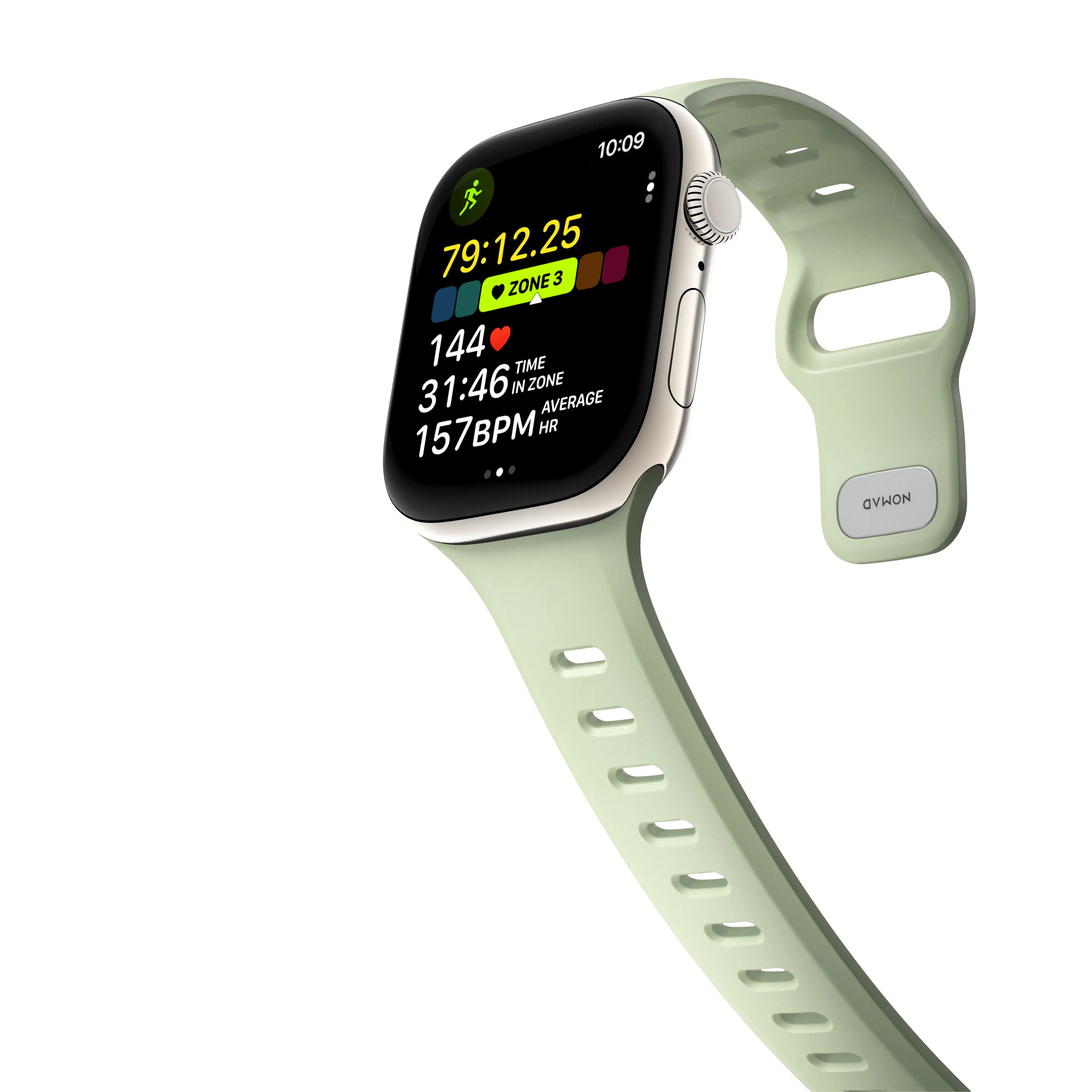NOMAD Tempo Band Apple Watch 44/45/46/49mm - zsályazöld