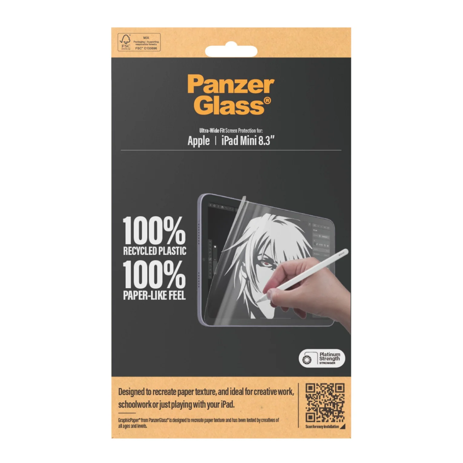 PANZERGLASS GraphicPaper iPad mini 8.3" papír texturált fólia