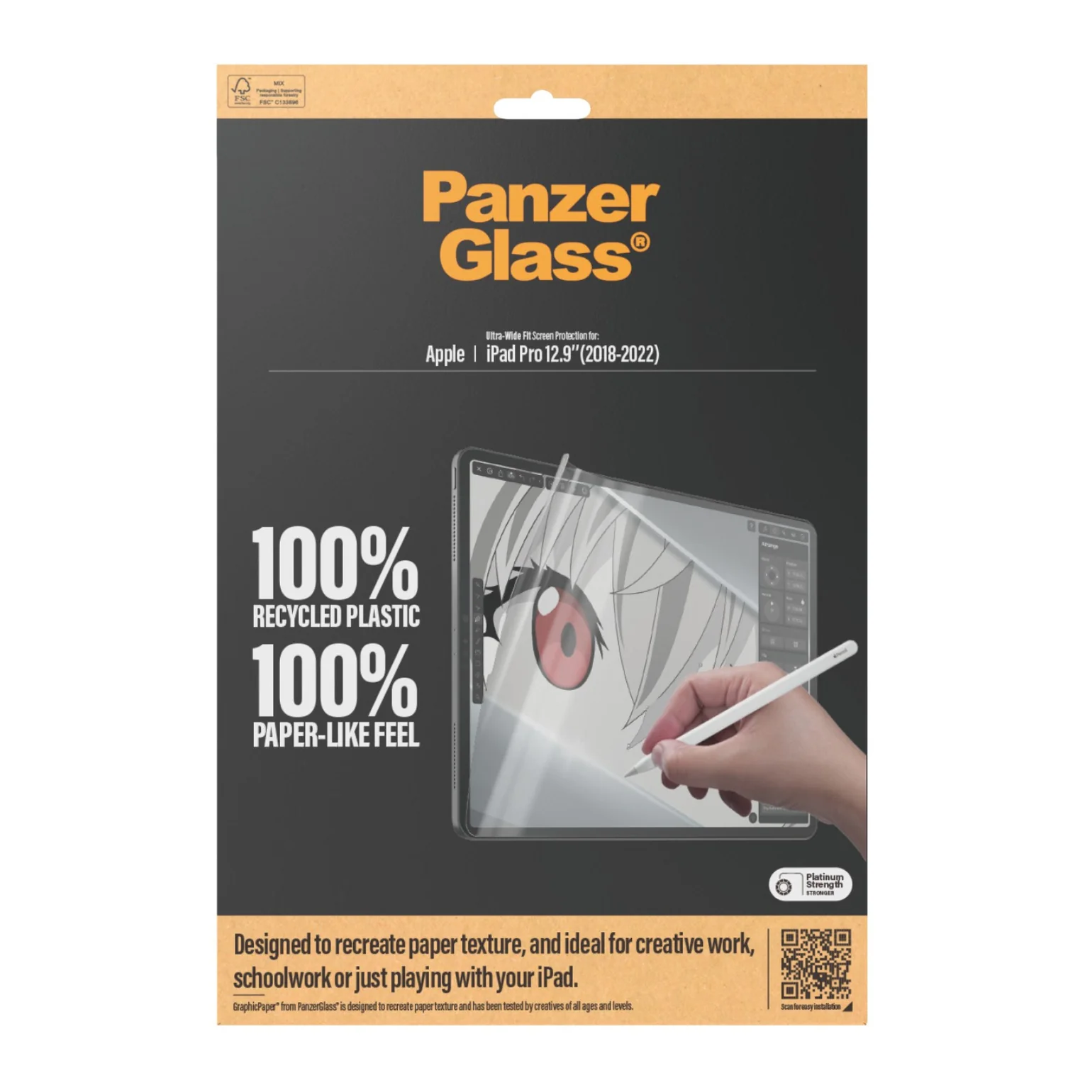 PANZERGLASS GraphicPaper iPad Pro 12.9" 2018-2022 fólia