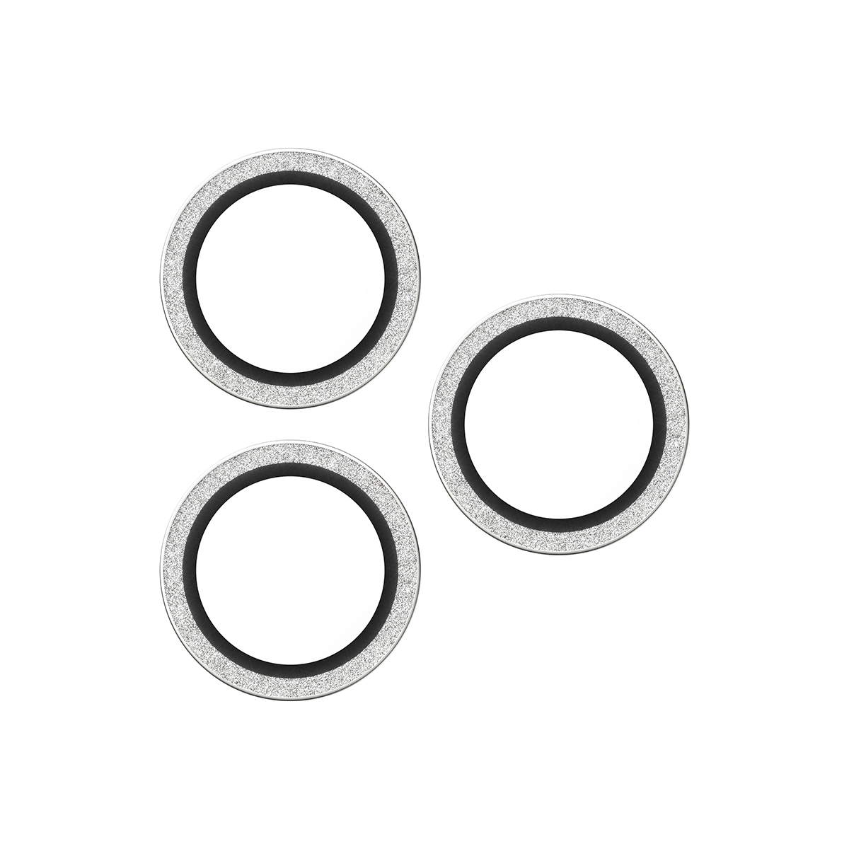PANZERGLASS Hoops iPhone 16 Pro és Pro Max, iPhone 17 Pro és Pro Max kameralencse-védő - csillogó ezüst