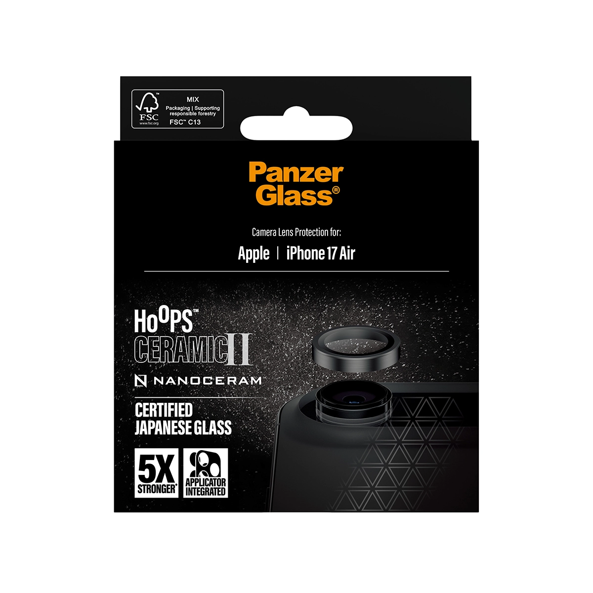 PANZERGLASS Hoops iPhone Air kameralencse-védő - kerámia