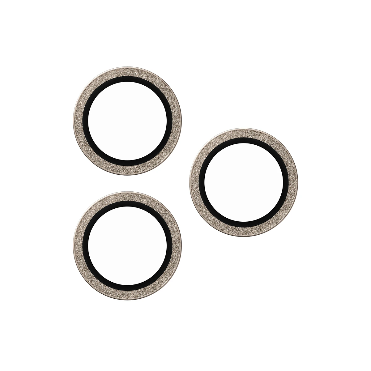 PanzerGlass Hoops iPhone 18 Pro és Pro Max kameralencse-védő - csillámos arany
