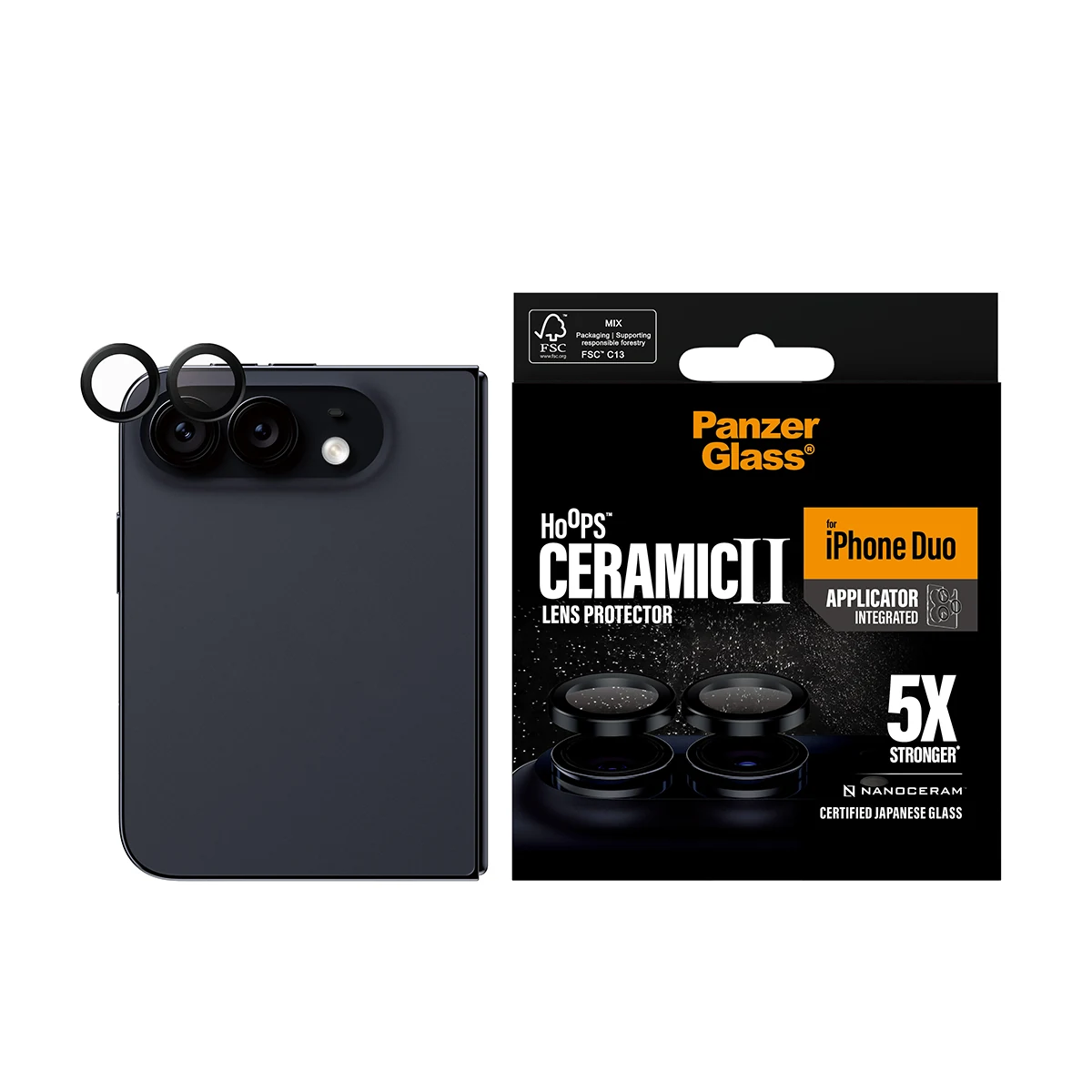 PanzerGlass iPhone Duo kameralencse-védő - kerámia