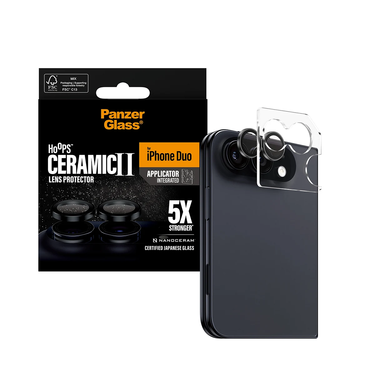 PanzerGlass iPhone Duo kameralencse-védő - kerámia