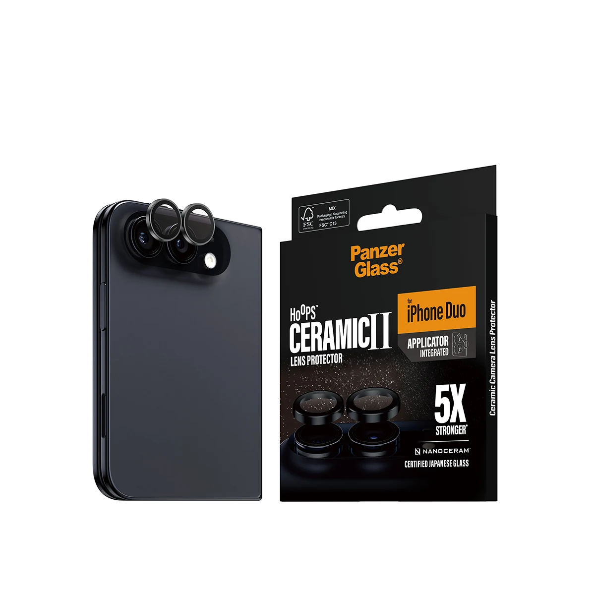 PanzerGlass iPhone Duo kameralencse-védő - kerámia