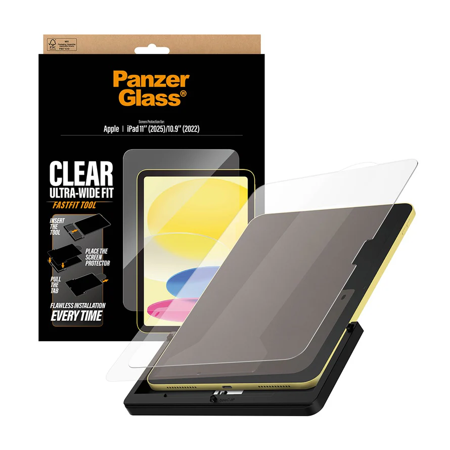 PANZERGLASS Ultra-Wide Fit iPad 11” (2025–2026) / 10.9” (2022) Fastfit üvegfólia