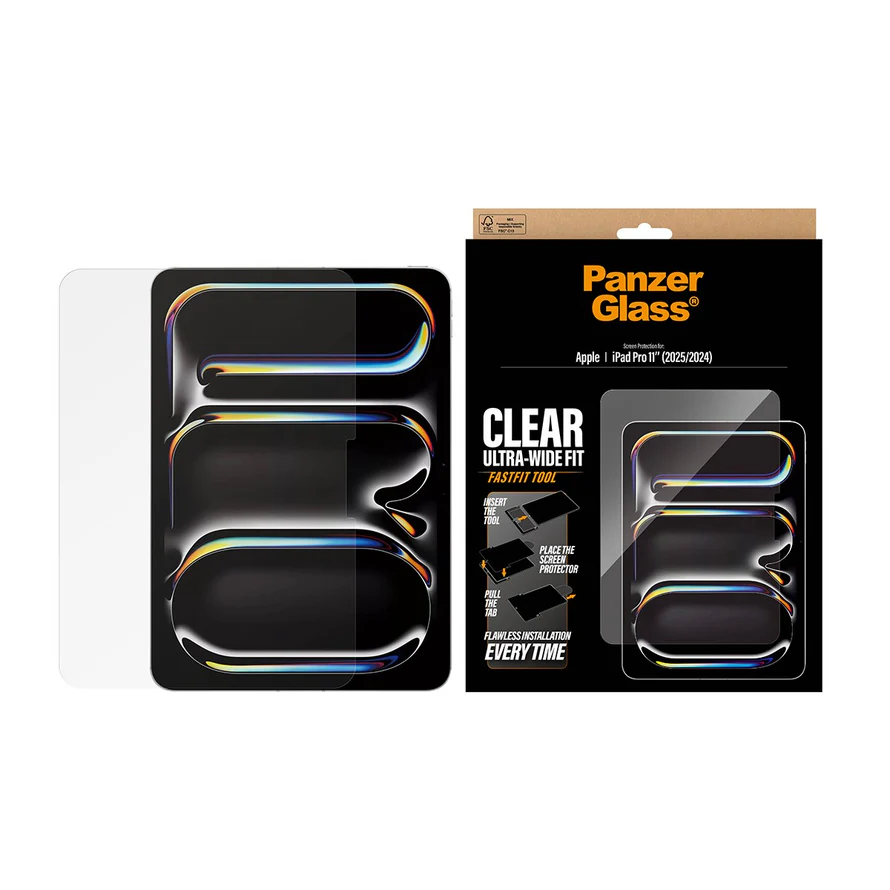 PANZERGLASS Ultra-Wide Fit iPad Pro 11” (2024–2025) Fastfit üvegfólia