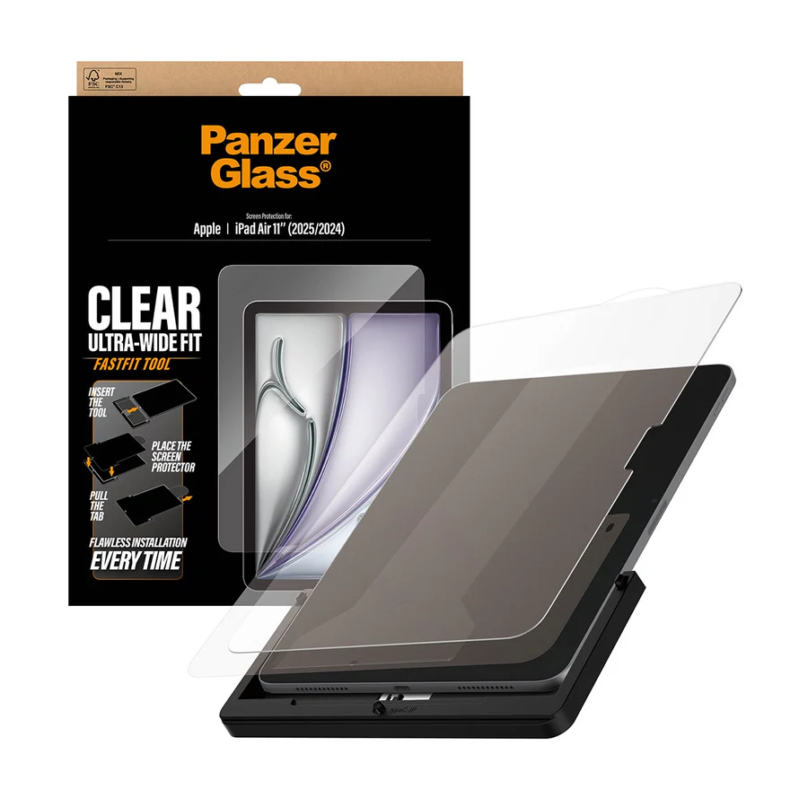 PANZERGLASS Ultra-Wide Fit iPad Air 11” (2024–2026) Fastfit üvegfólia