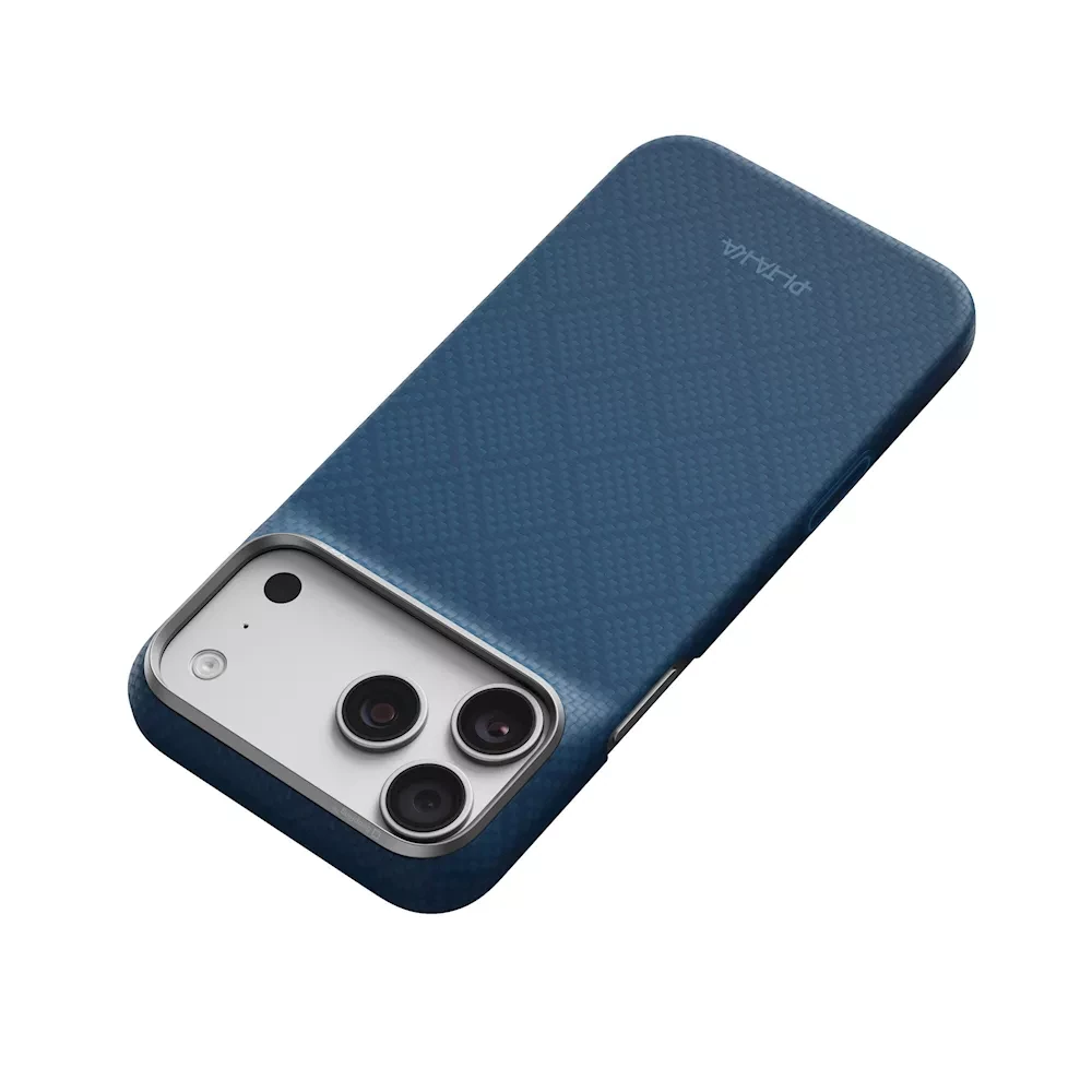 Pitaka Argyle Edge iPhone 18 Pro Max tok - éjkék