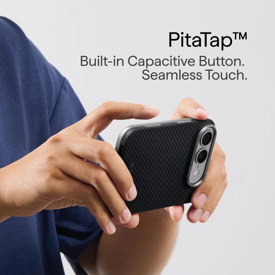 Pitaka Back Cover Edge iPhone Duo tok - fekete