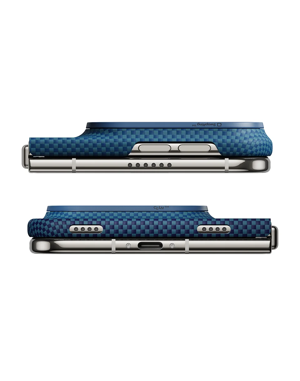Pitaka Back Cover Edge iPhone Duo tok - kék