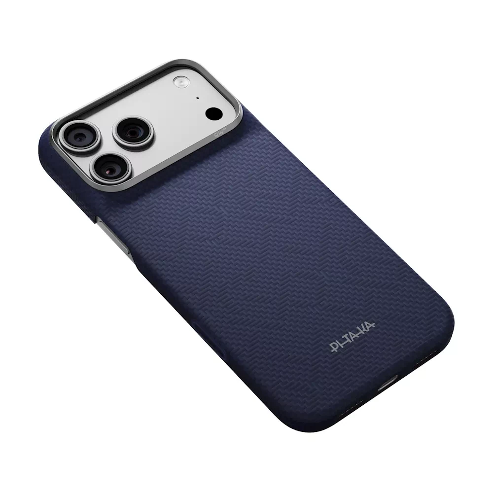 Pitaka PTK Weaving Edge iPhone 18 Pro Max tok - zafírkék