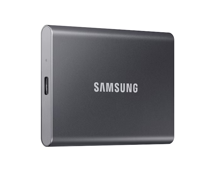 Samsung T7 külső SSD, USB 3.2, 2TB - titánszürke