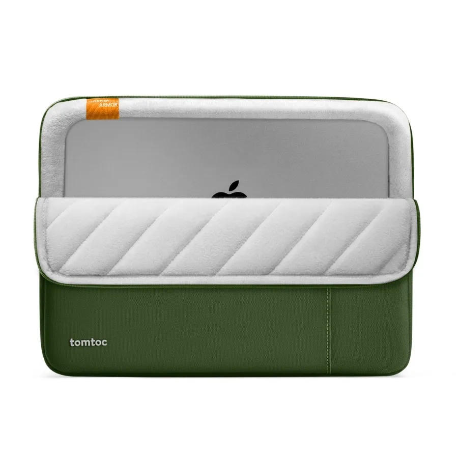 tomtoc Defender - A13 Laptop Sleeve for 13 inch MacBook Air/Pro, Green