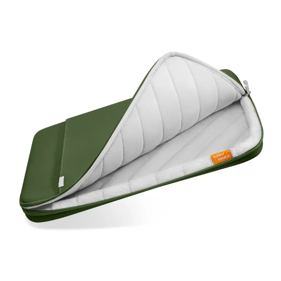 tomtoc Defender - A13 Laptop Sleeve for 13 inch MacBook Air/Pro, Green