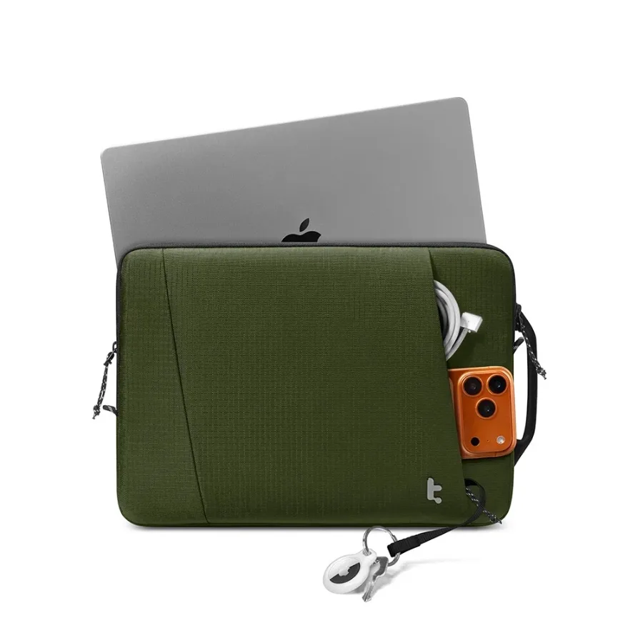 tomtoc Essence-A35 Protective Laptop Sleeve for 14" New MacBook Pro, Green