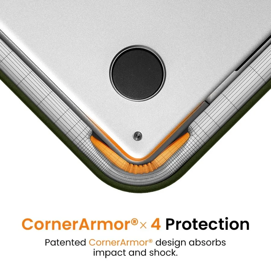 tomtoc Essence-A35 Protective Laptop Sleeve for 14" New MacBook Pro, Green
