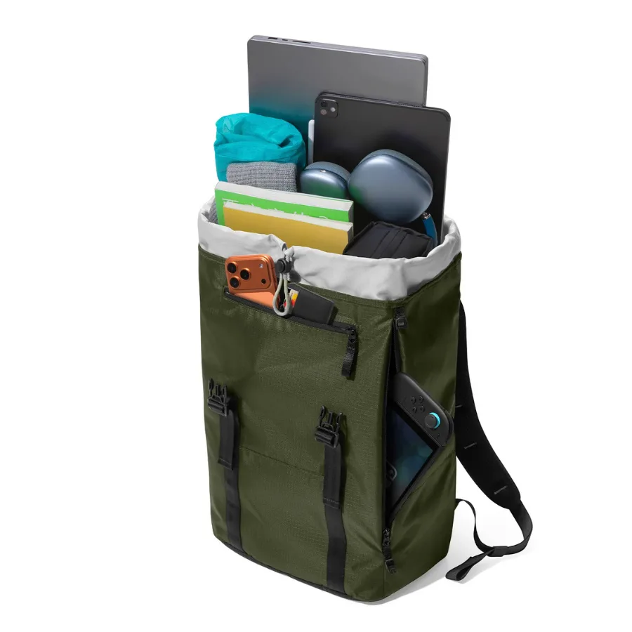 tomtoc VintPack - TA1 Liteway Laptop Backpack, Green