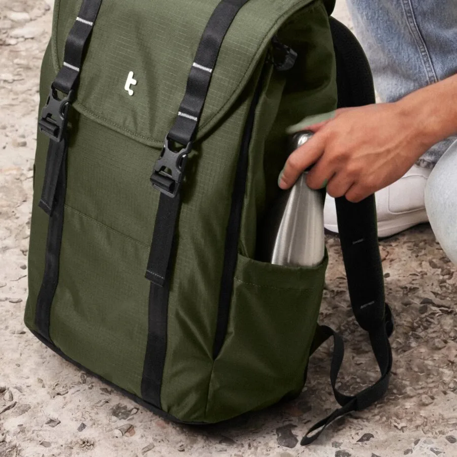 tomtoc VintPack - TA1 Liteway Laptop Backpack, Green