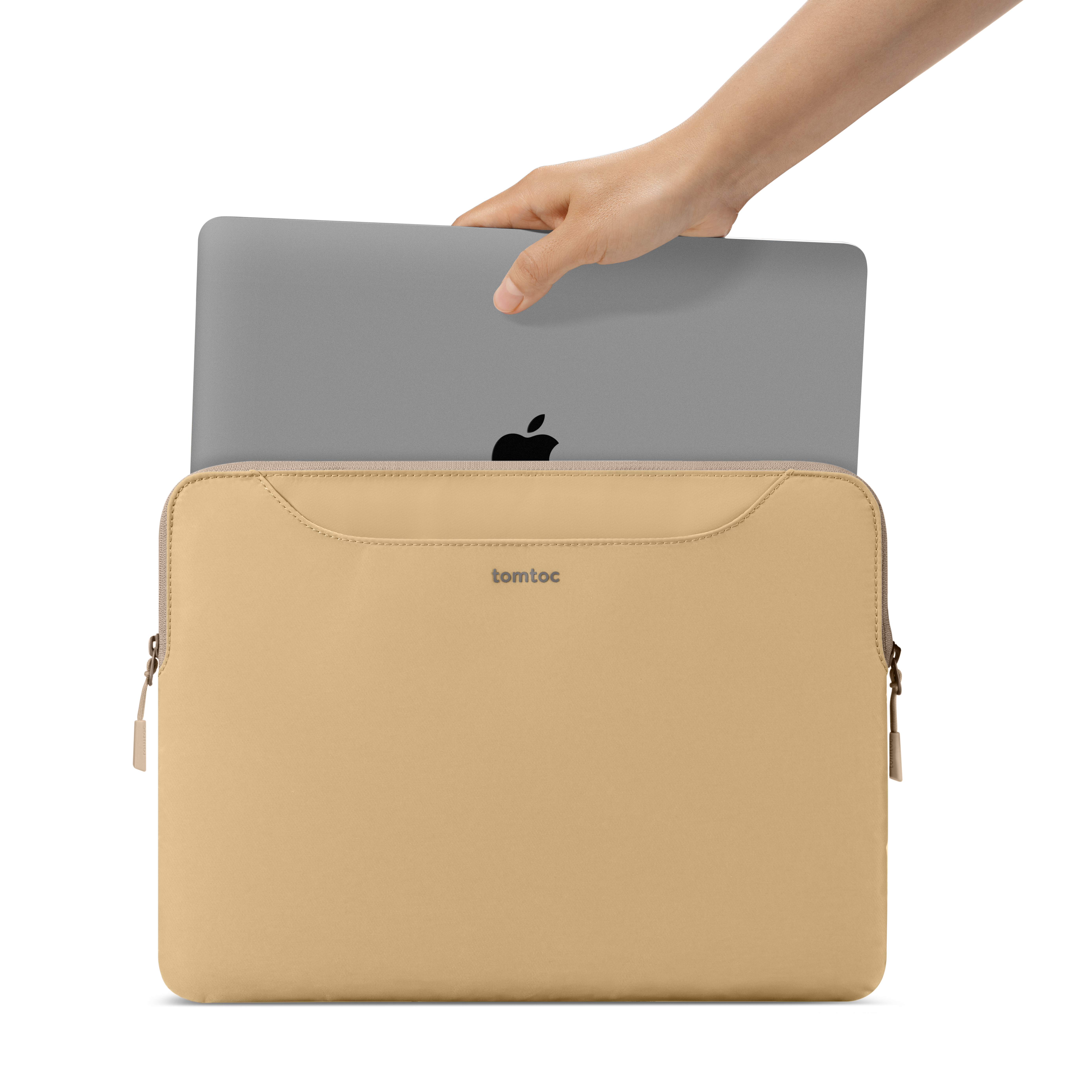 tomtoc 14" prémium laptoptáska - barna/bézs