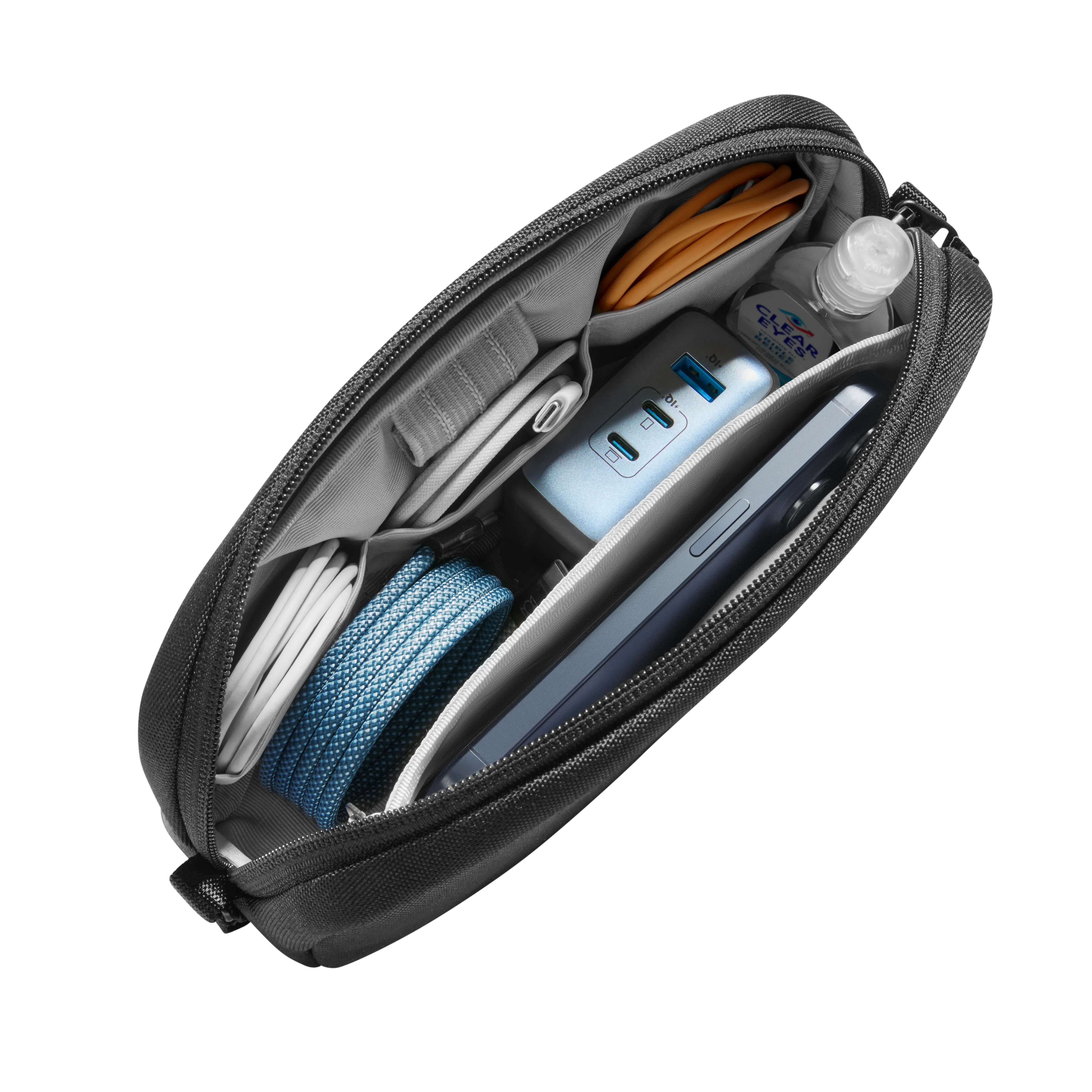 tomtoc T12 kábelrendszerező kiegészítő táska 1 l - fekete