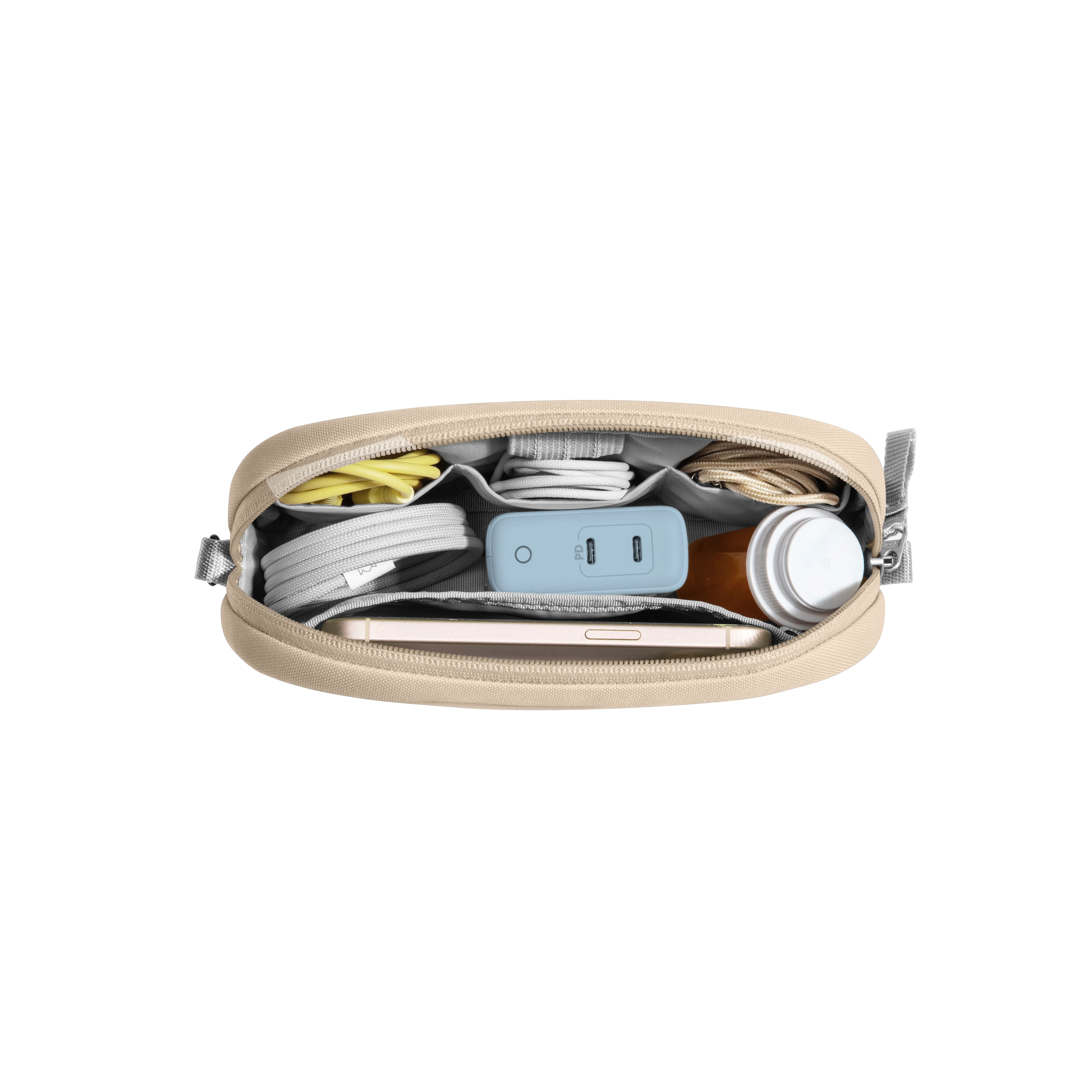 tomtoc T12 kábelrendszerező kiegészítő táska 1 l - homoksárga