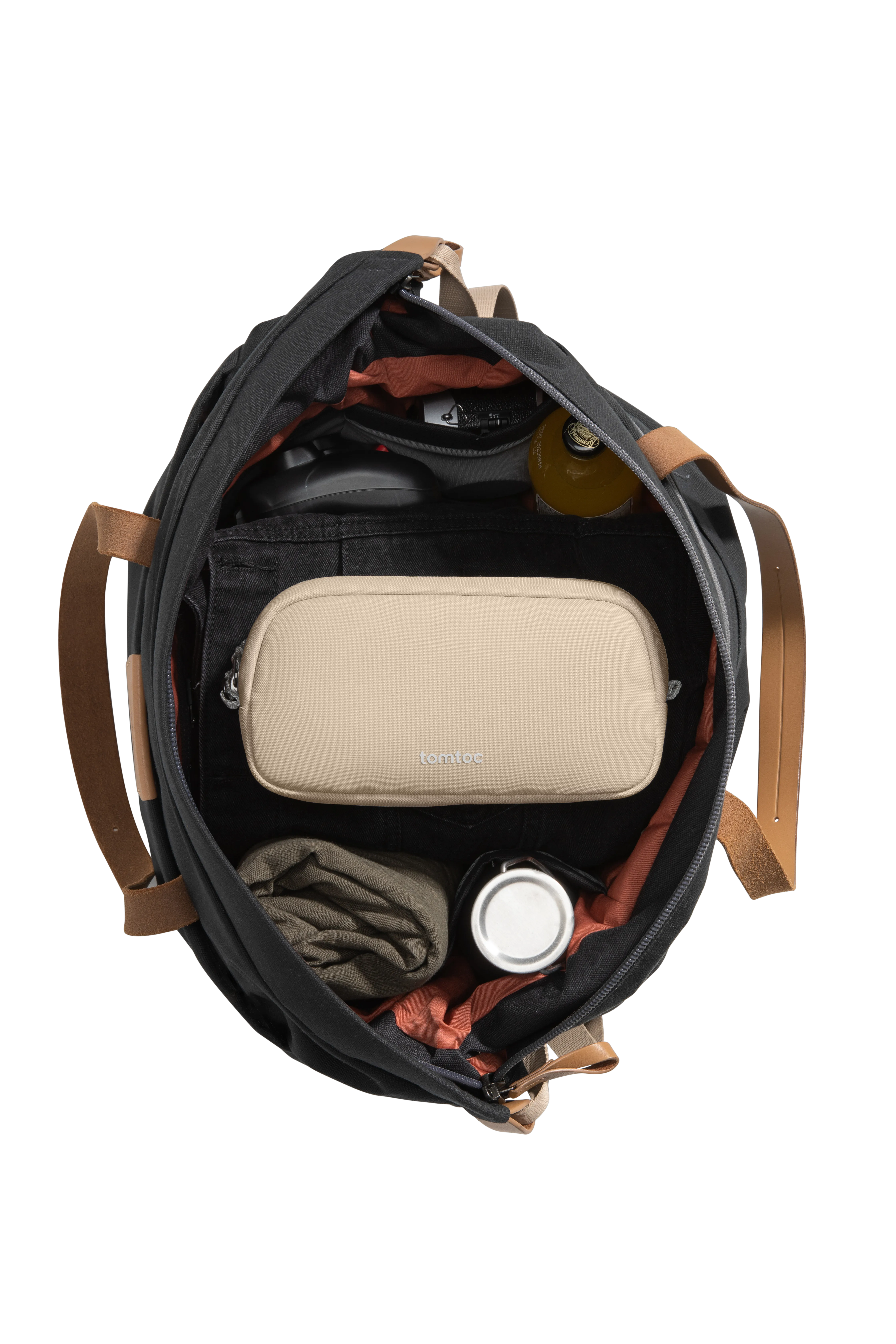 tomtoc T12 kábelrendszerező kiegészítő táska 1 l - homoksárga