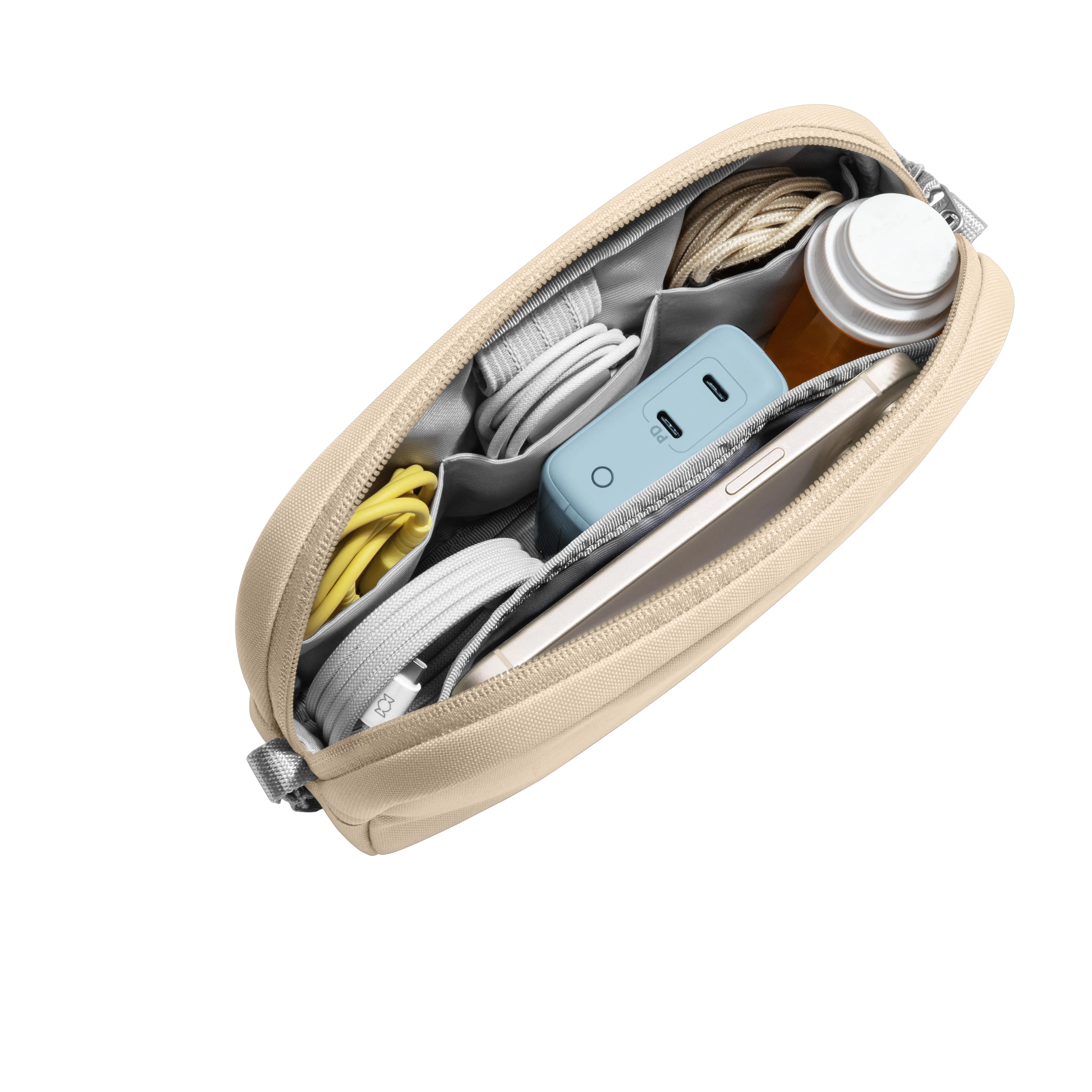 tomtoc T12 kábelrendszerező kiegészítő táska 1 l - homoksárga