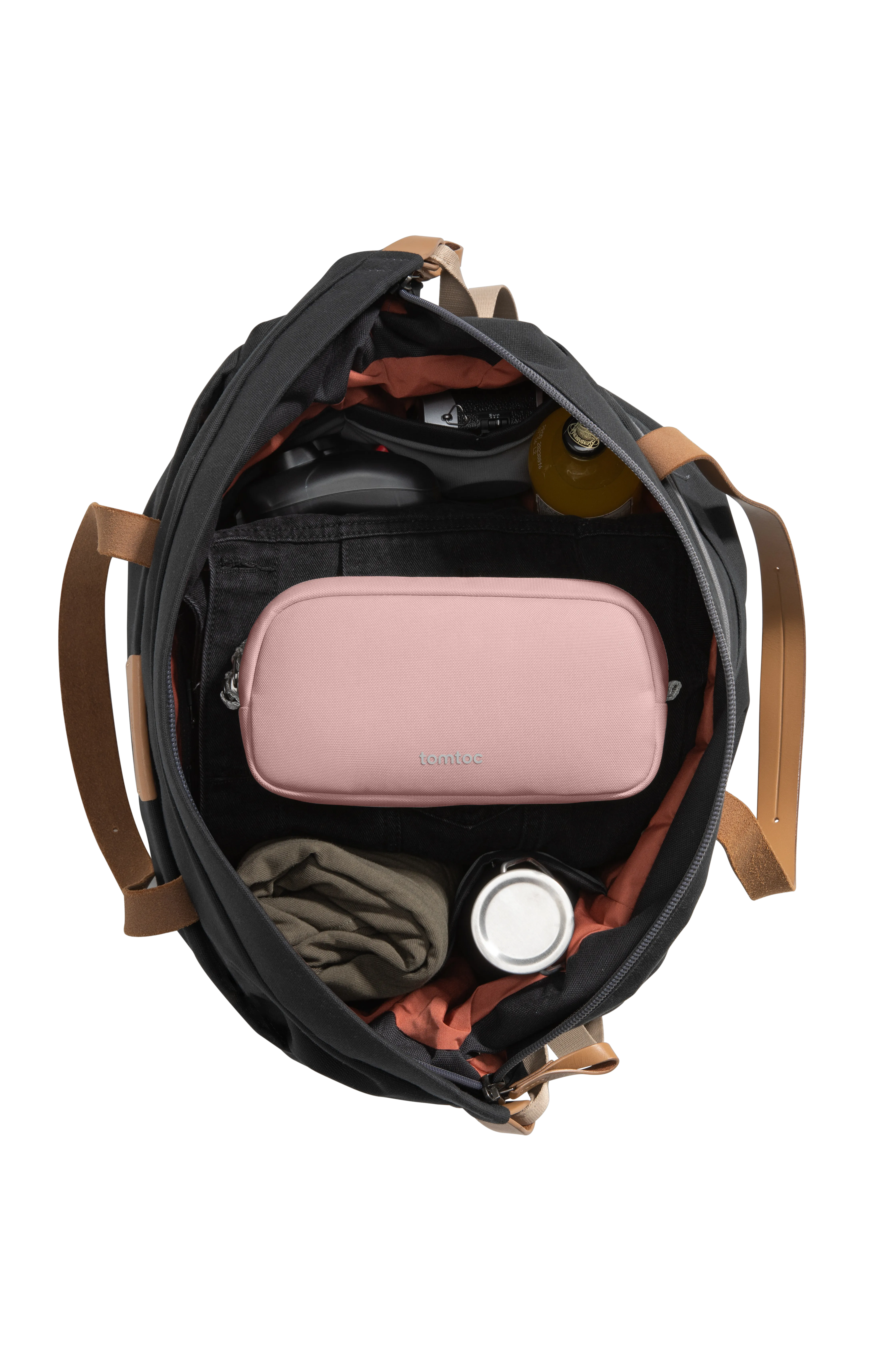 tomtoc T12 kábelrendszerező kiegészítő táska 1 l - rózsaszín