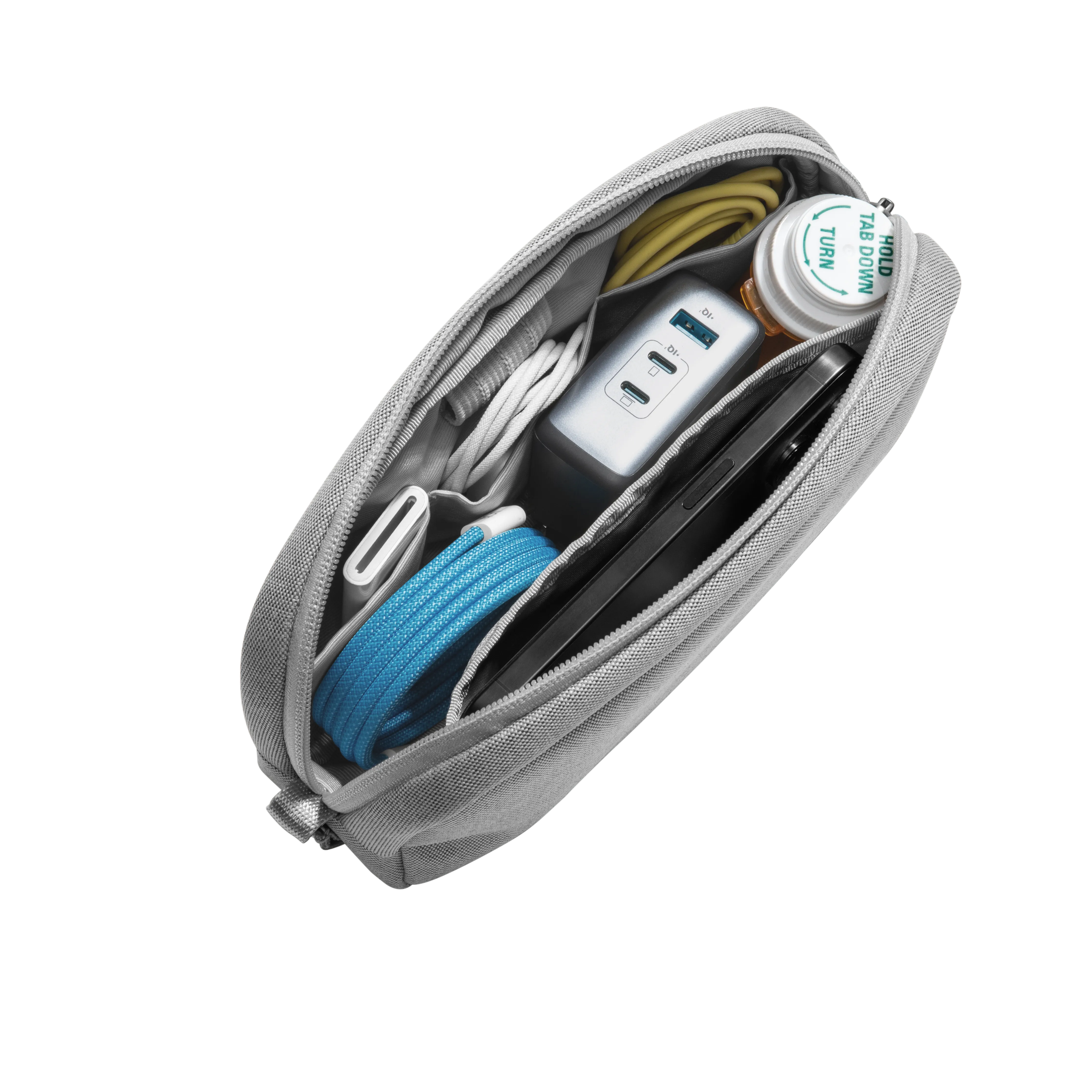 tomtoc T12 kábelrendszerező kiegészítő táska 1 l - szürke