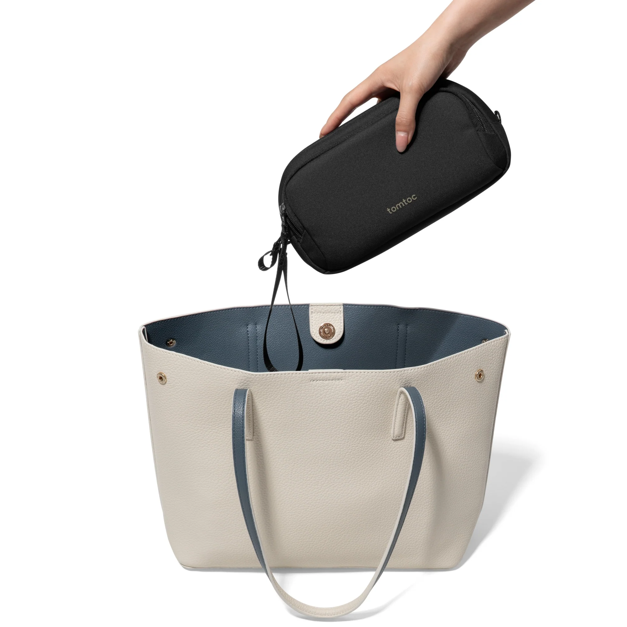 tomtoc T12 kábelrendszerező kiegészítő táska 1,8 l - fekete