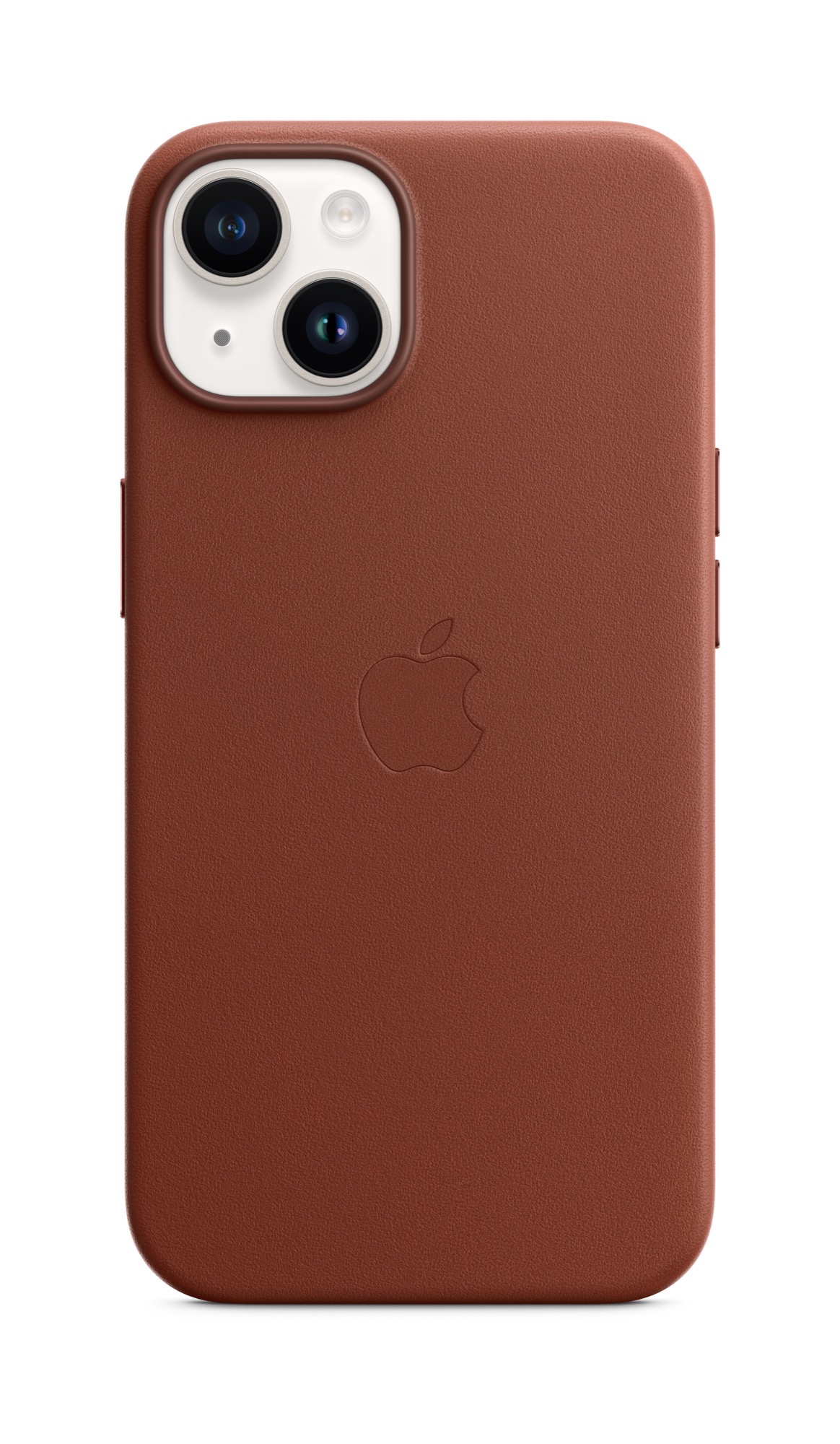 APPLE MagSafe-rögzítésű iPhone 14 bőrtok - umbra
